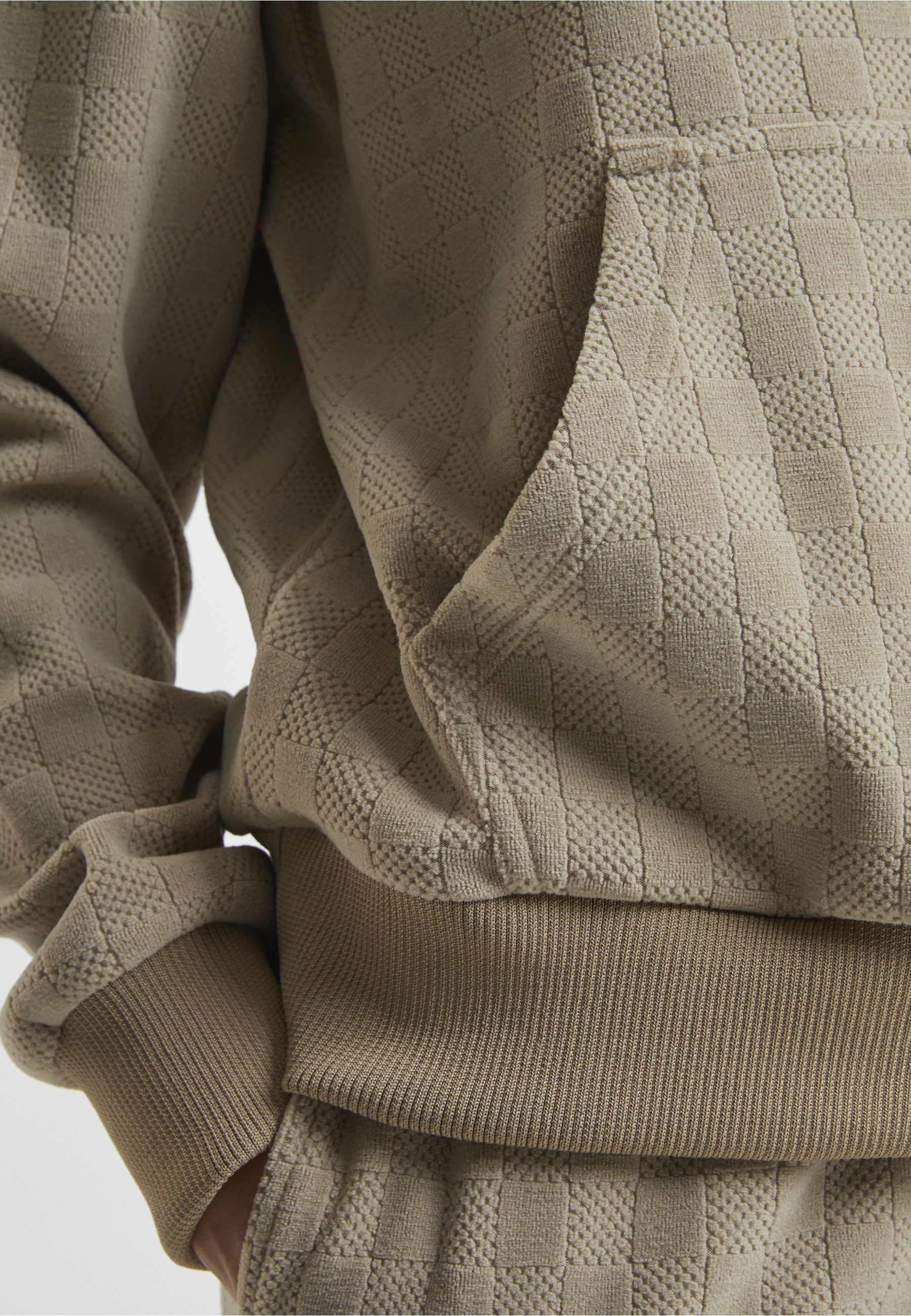 URBAN CLASSICS Kapuzenpullover »Urban Classics Ladies Jacquard Velvet Oversized Hoodie« 1