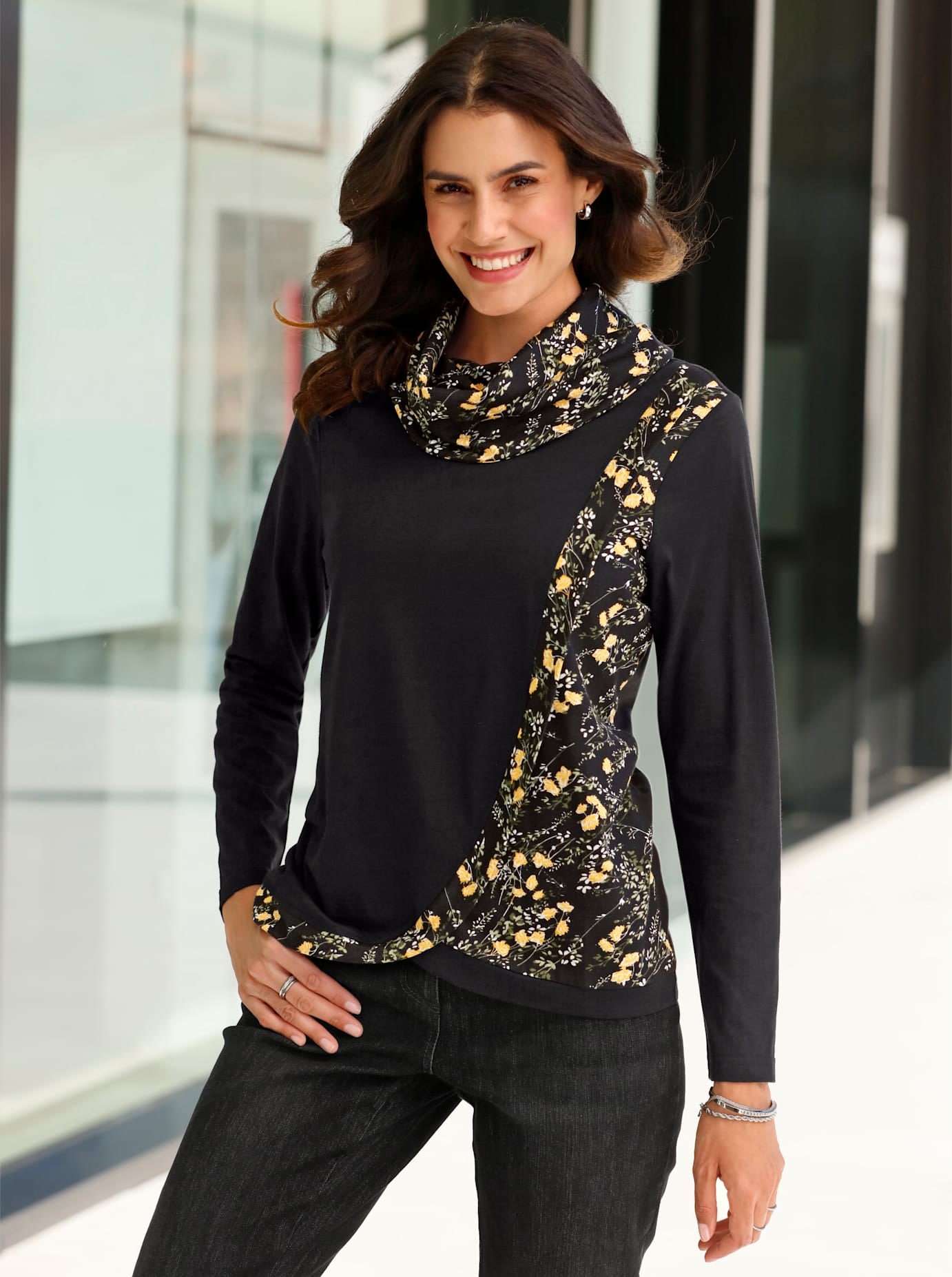 Inspirationen 2-in-1-Langarmshirt "Shirt" 1 Stk. tlg. günstig online kaufen