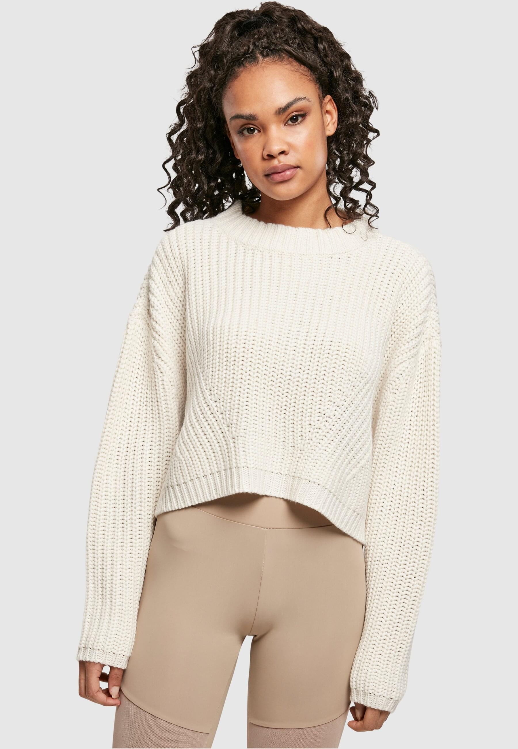URBAN CLASSICS Rundhalspullover »Urban Classics Damen Ladies Wide Oversize Sweater«, (1 tlg.)