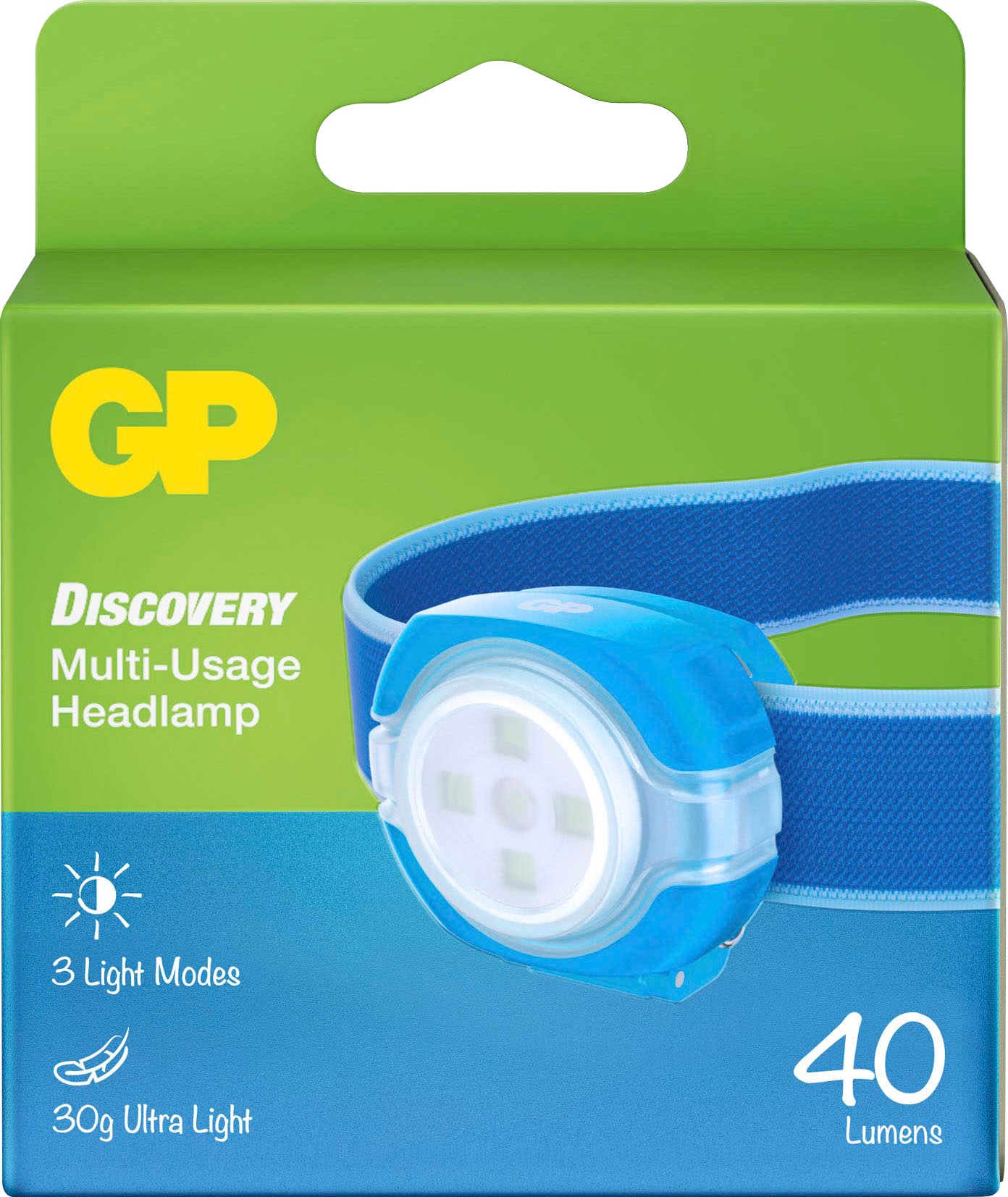 Stirnlampe »GP Discovery CH31, LED Kids Stirnleuchte pink/magenta«, 40 Lumen, inkl. 2x CR2025 Knopfzellen, Leuchtzeit 6h, Leuchtweite 8m, abnehmbare Leuchte, kann mit Clip überall befestigt werden (z.B. Schulranzen), Leuchtmodi Max/Niedrig/Blinken