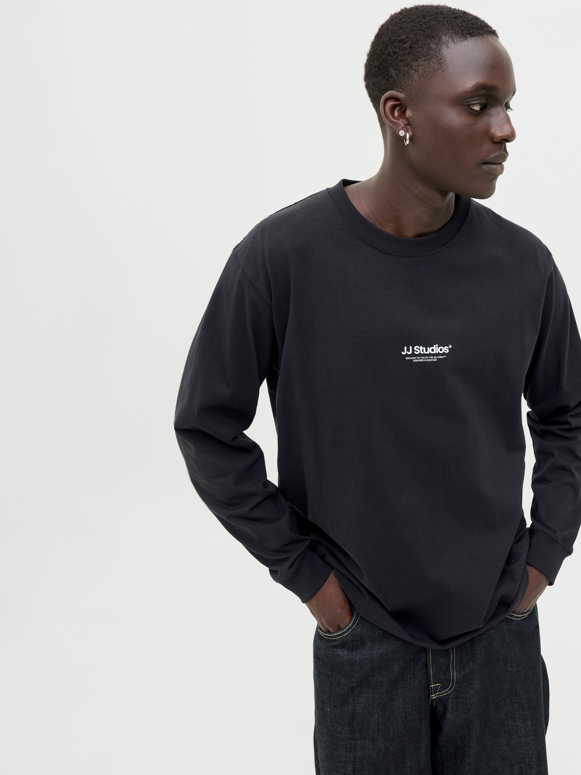 Jack & Jones Herren Langarmshirt JJESOHO TEE LS CREW NECK - Relaxed Fit günstig online kaufen