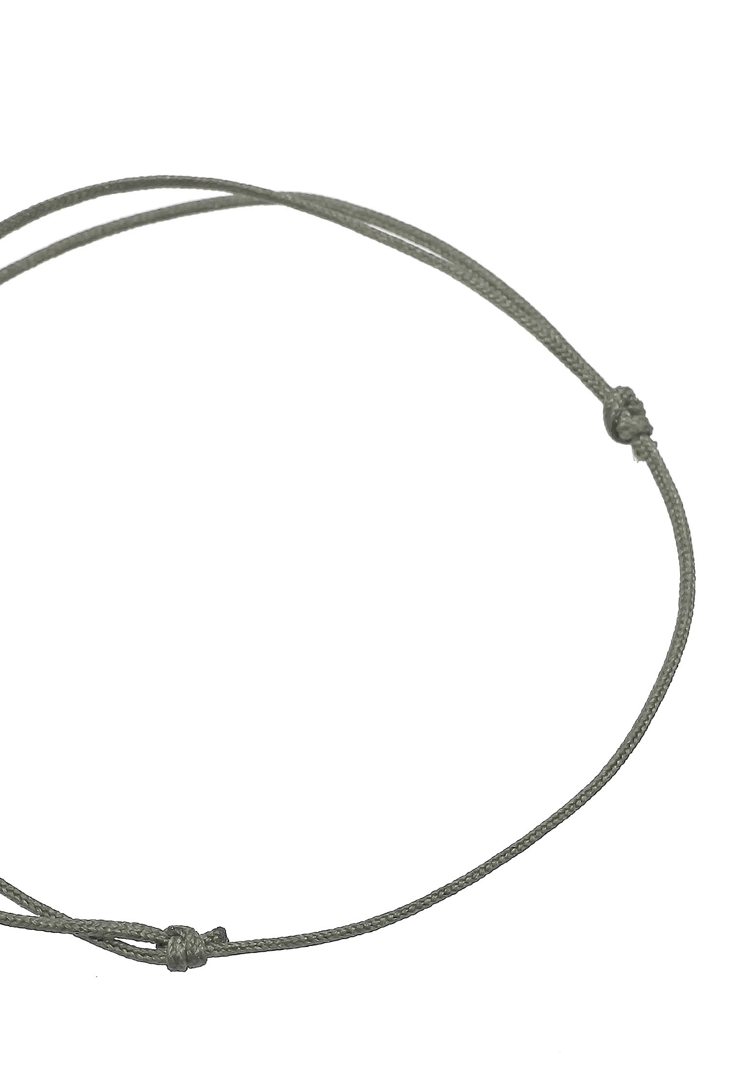 Elli Armband »Kreis Geo Design Grau Nylon Verstellbar 925 Silber«