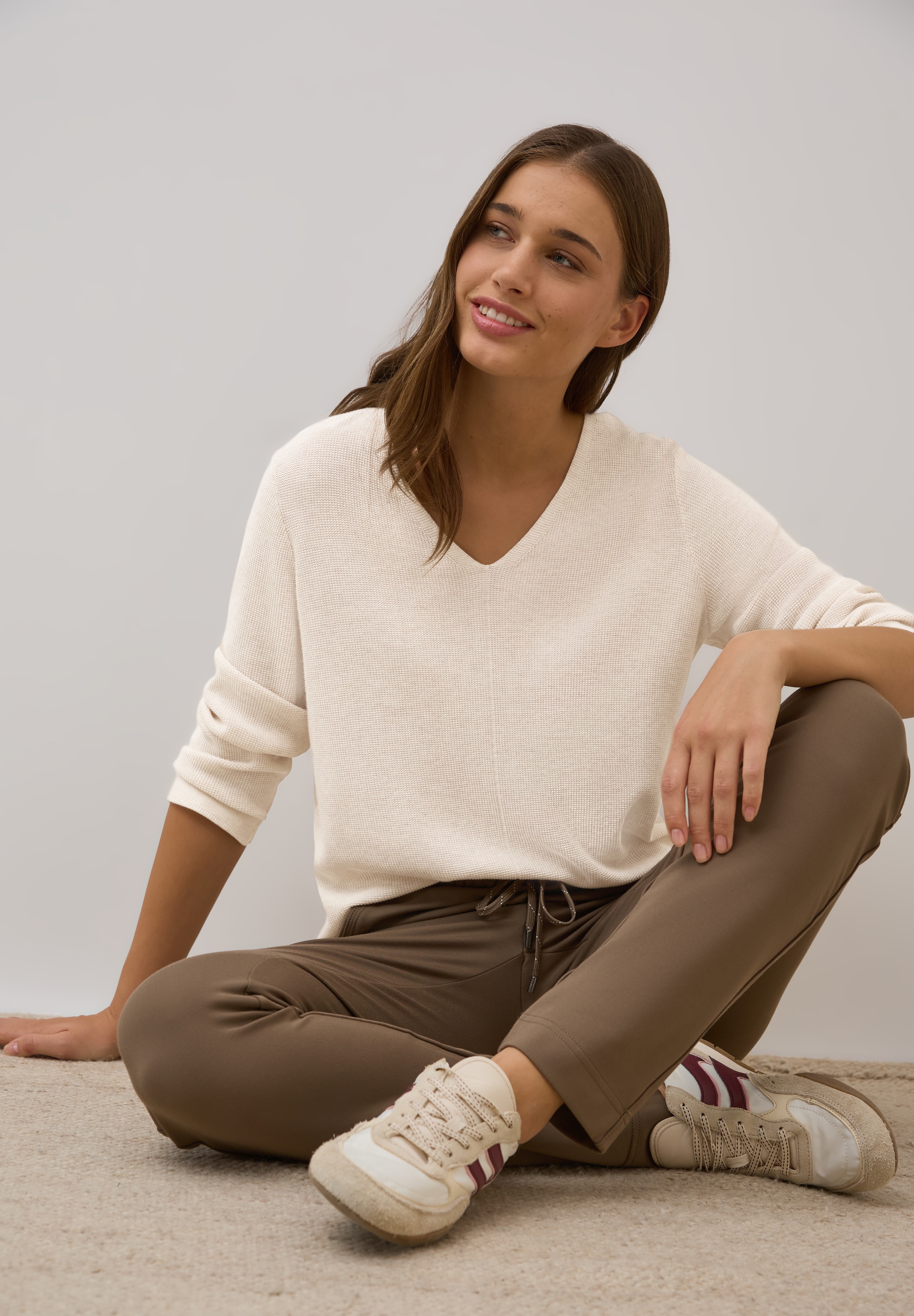 Cecil Strickpullover, mit V-Ausschnitt