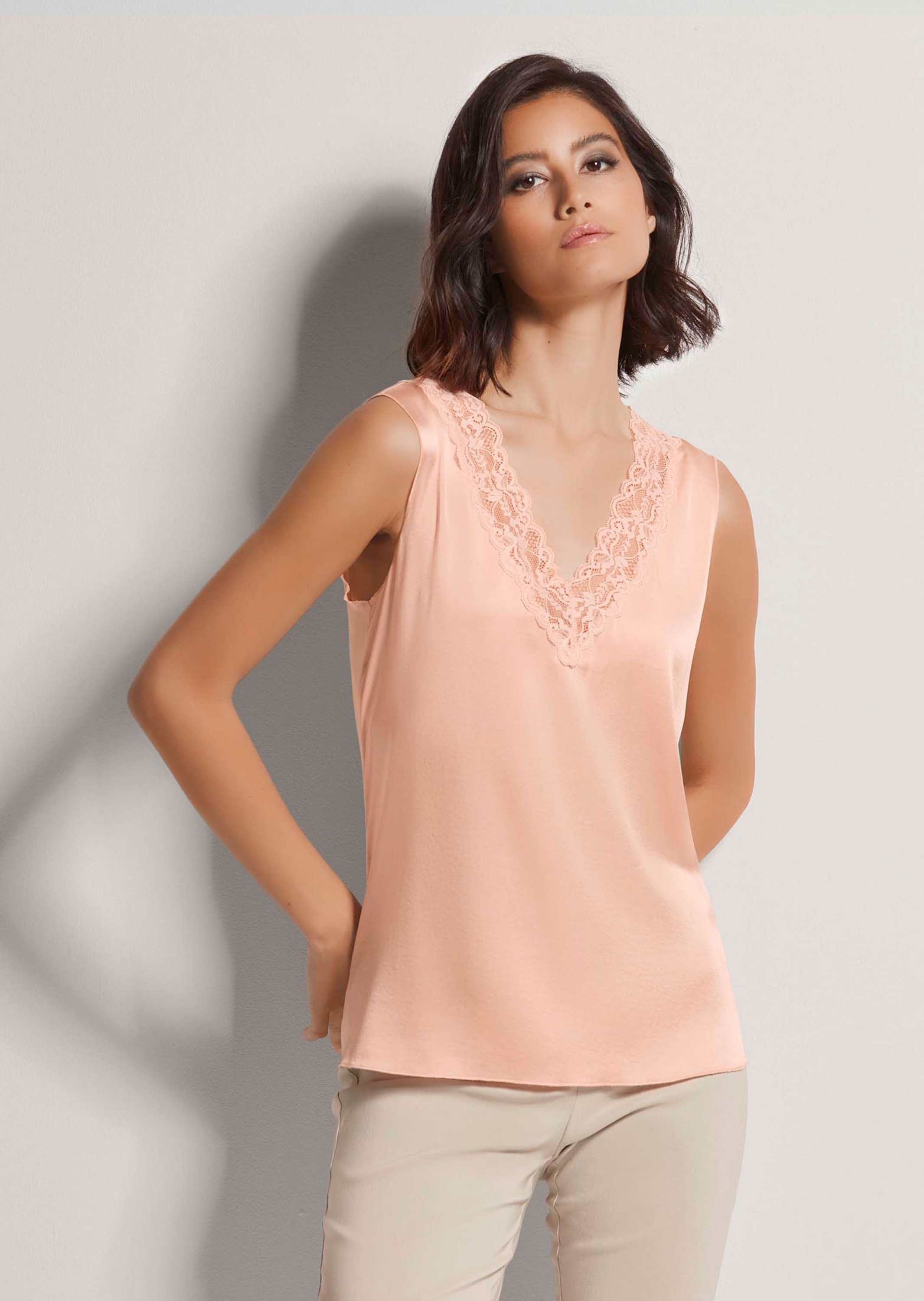 MADELEINE Trägertop »Top Lingerie-Top aus Seidensatin«