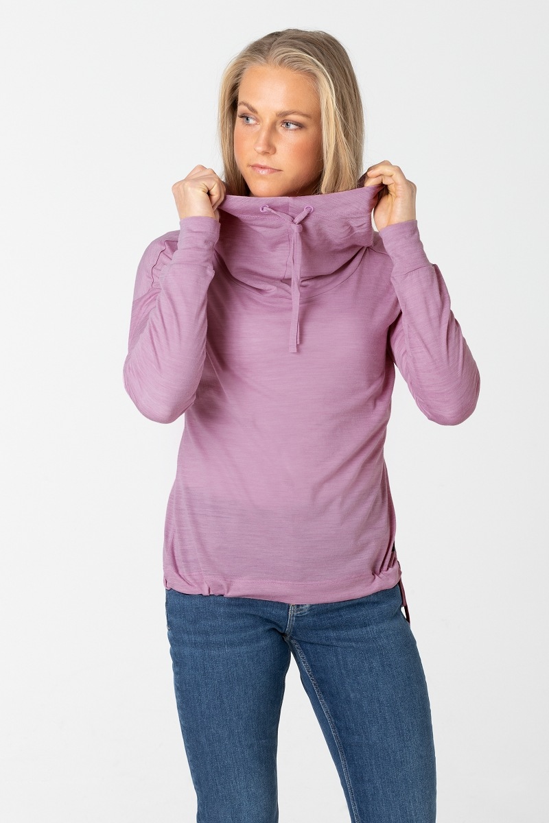 super.natural Gestreifter Damen Kapuzenpullover Mit Merinowolle W VACATION FUNNEL HOODIE PRINTED super.natural Gestreifter Damen Kapuzenpullover Mit Merinowolle W VACATION FUNNEL HOODIE PRINTED