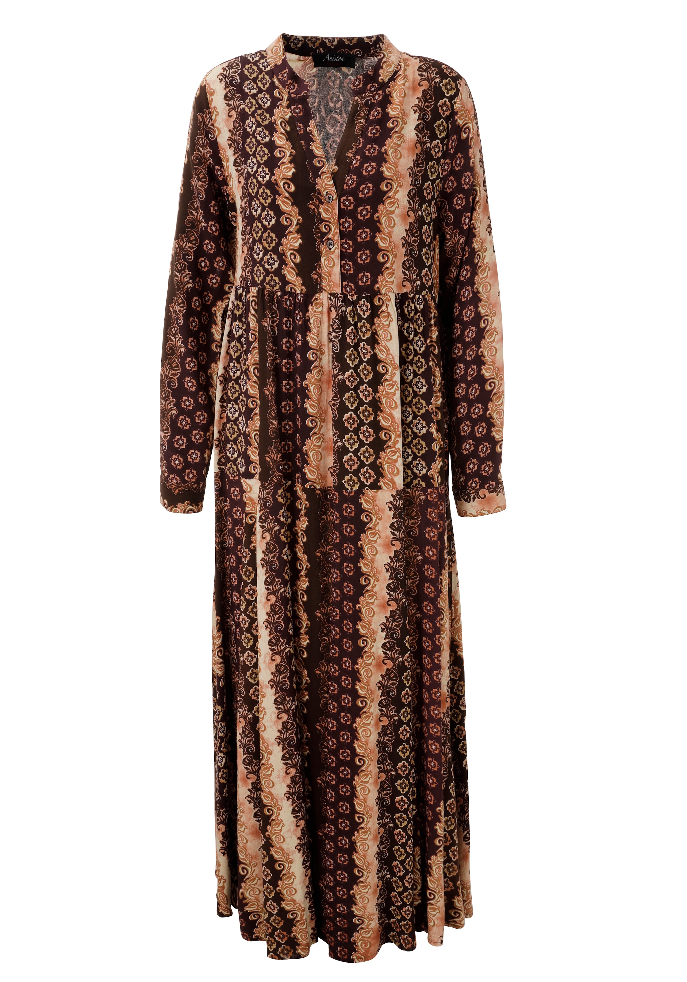 Aniston CASUAL Maxikleid im fantasievollen Muster-Mix - jedes Teil ein Unikat - NEUE KOLLEKTION