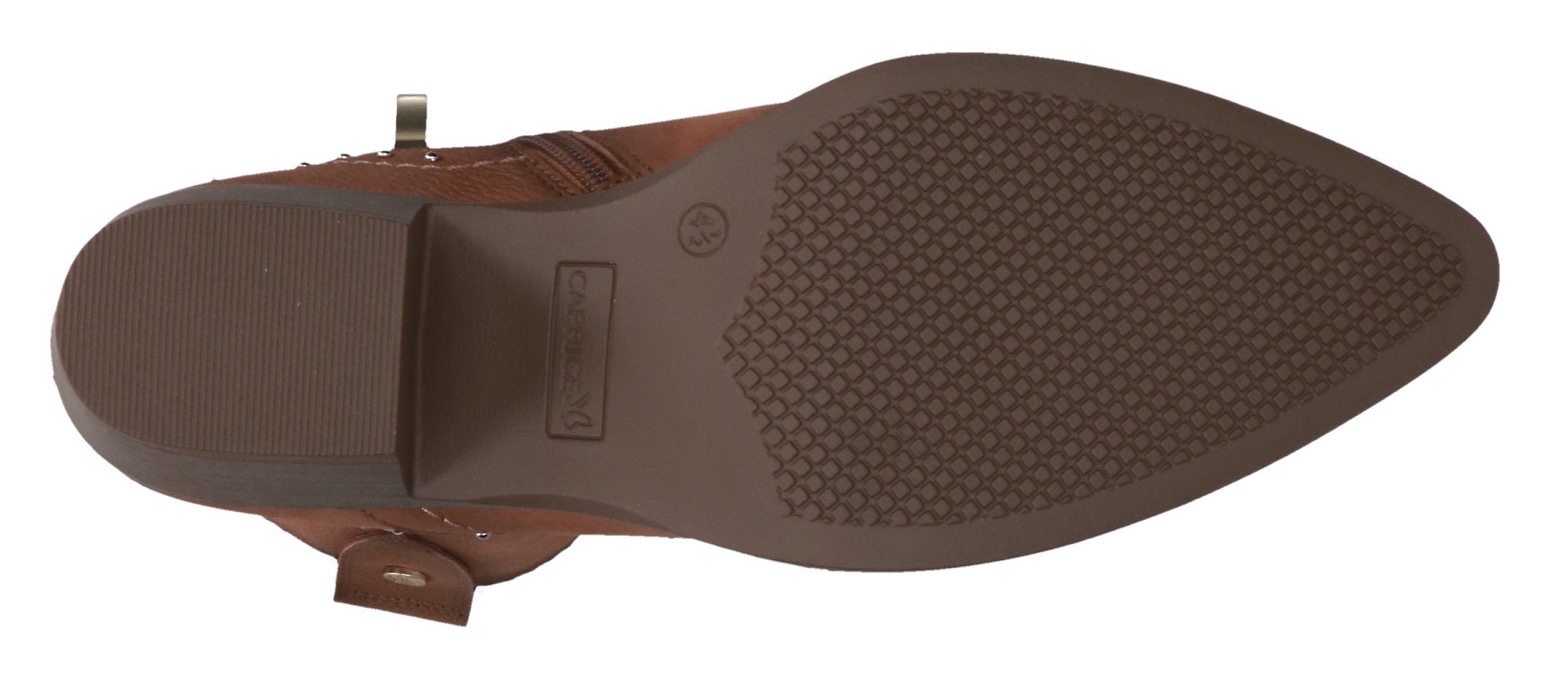 Caprice Cowboy Stiefelette, Blockabsatz, Westernstiefelettte, Westernboots mit Nieten verziert