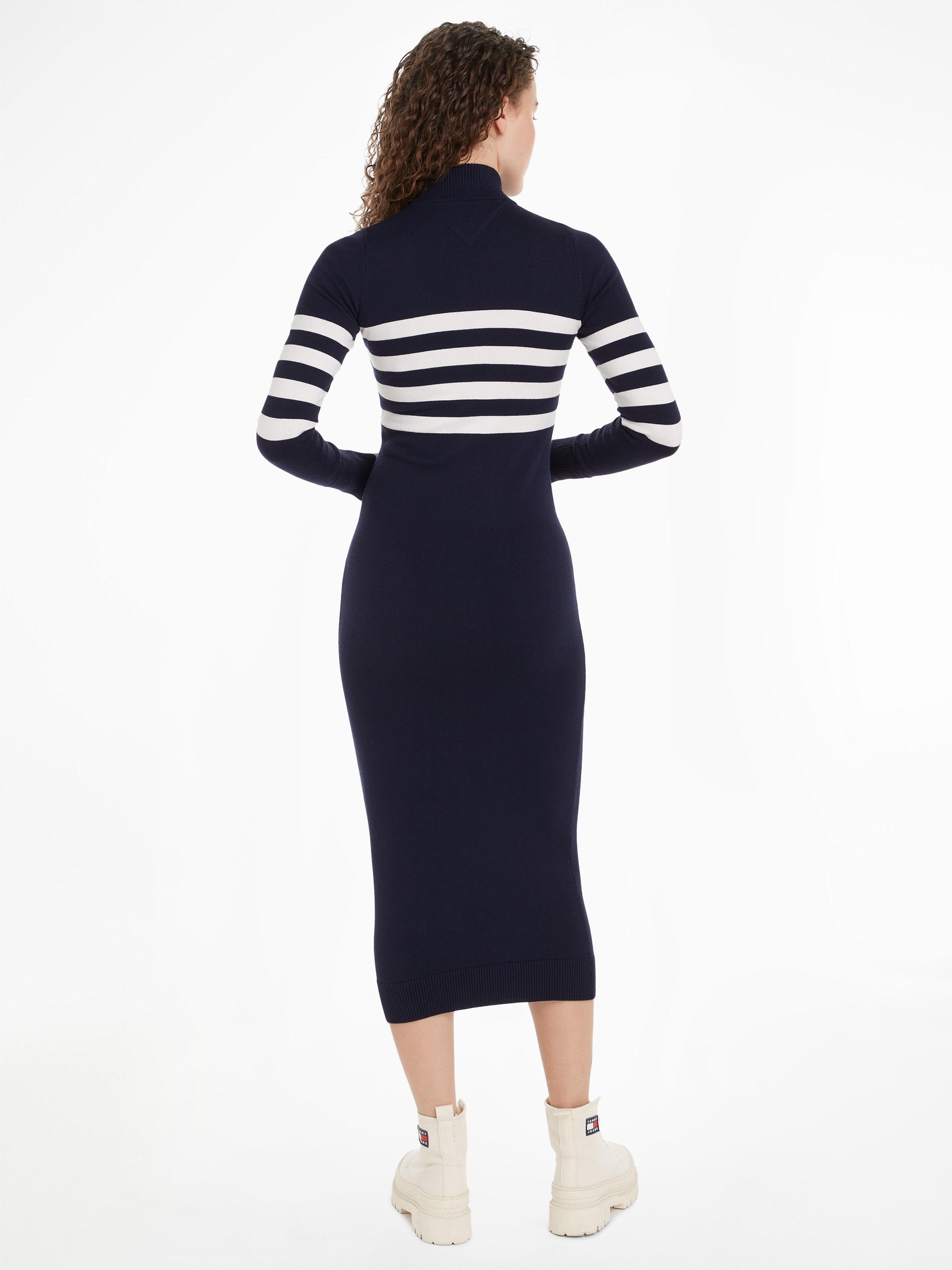 Tommy Jeans Sweatkleid »TJW STRIPE MIDI SWEATER DRESS«, mit Streifendesign