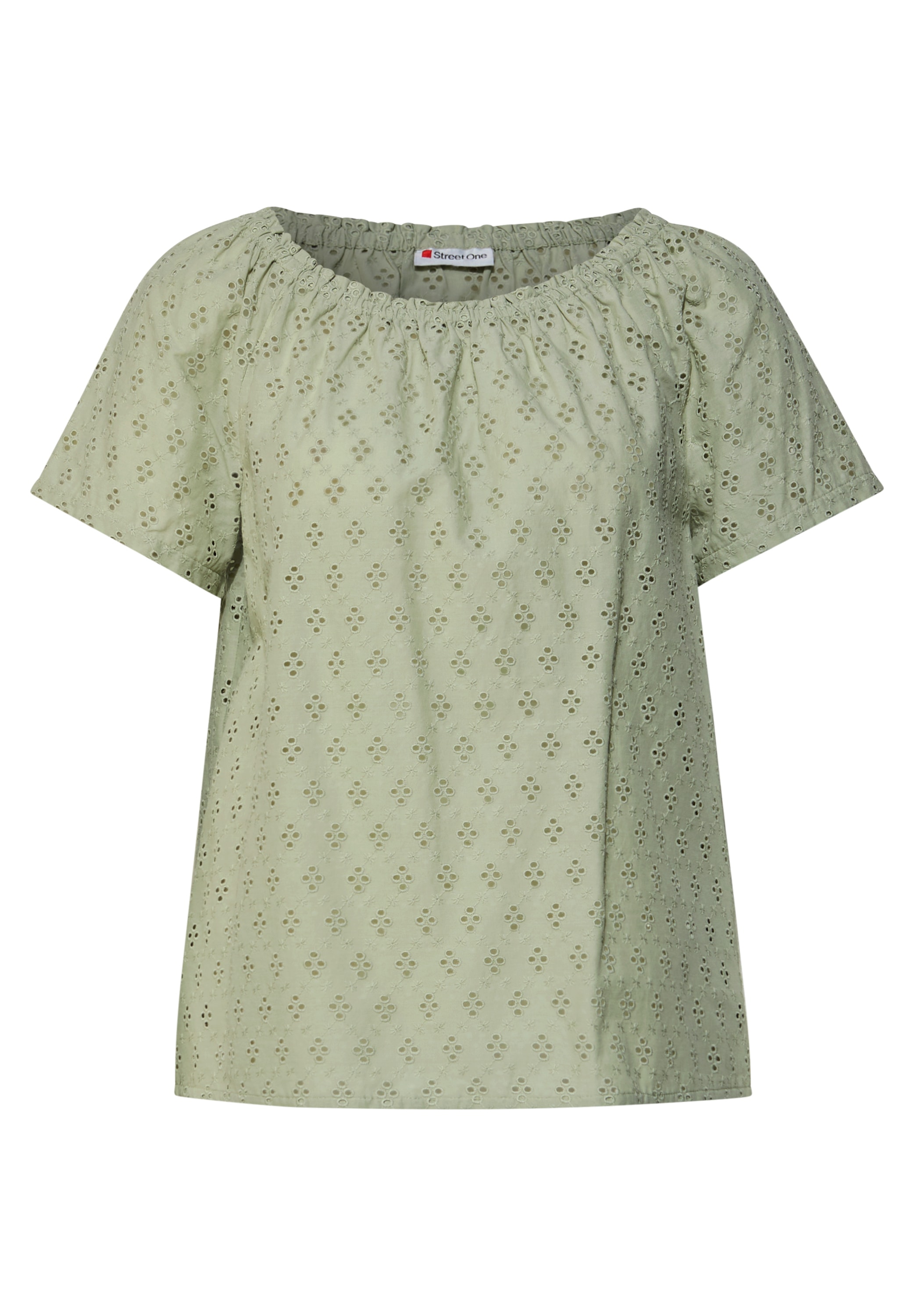 STREET ONE Carmenbluse, aus reiner Baumwolle