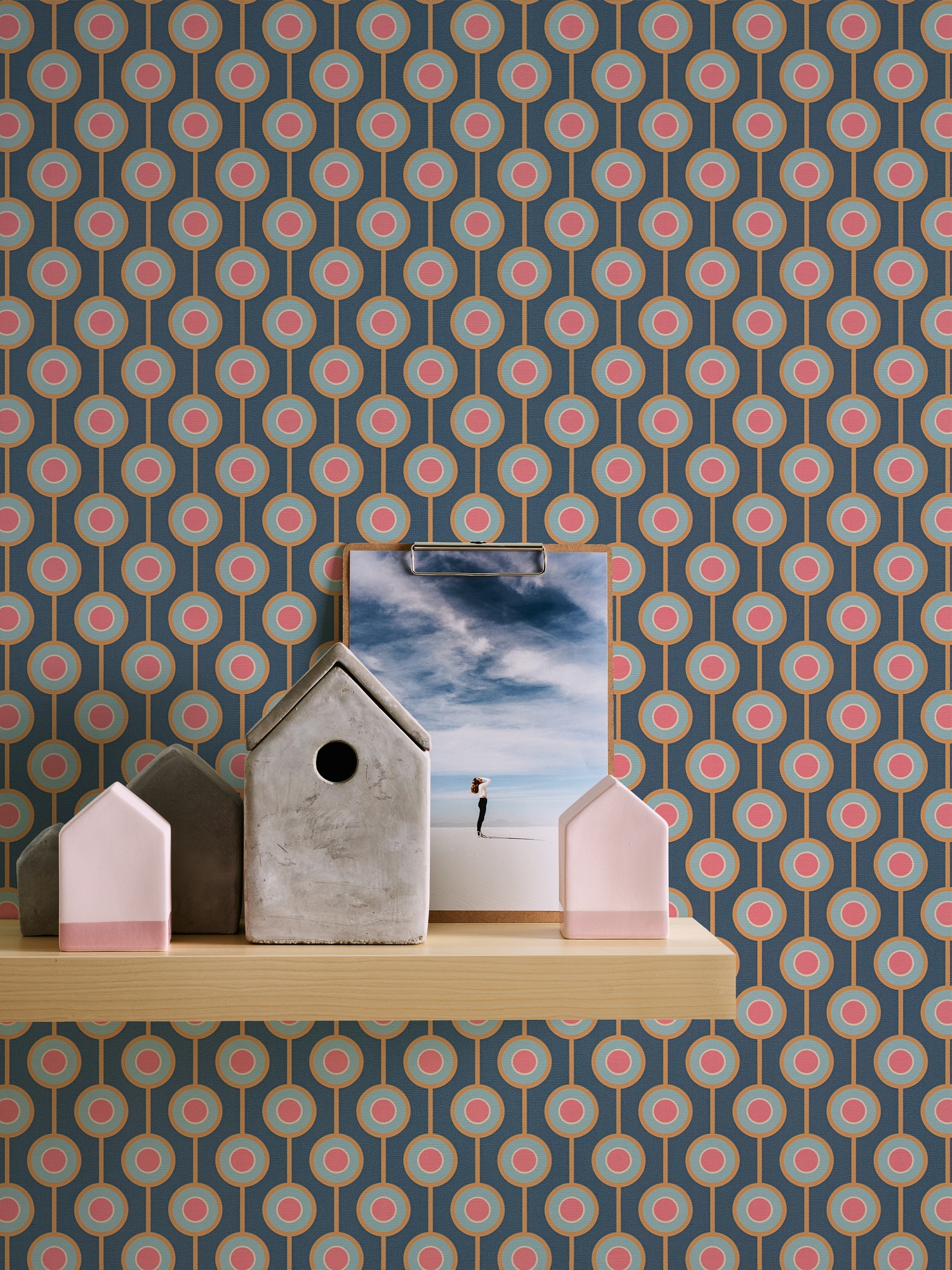 A.S. Création Vliestapete »Retro Chic Grafik-Tapete Mustertapete Retro 3D« matt strukturiert Vintage Vliestapete für Schlafzimmer Küche Wohnzimmer Grafik Design