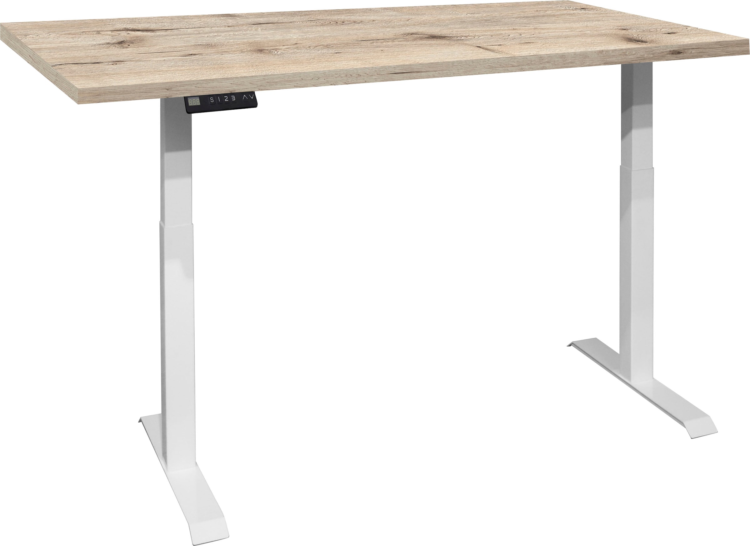 Mäusbacher Schreibtisch "Big System Office", Breite 140 cm, elektrisch höhenverstellbar