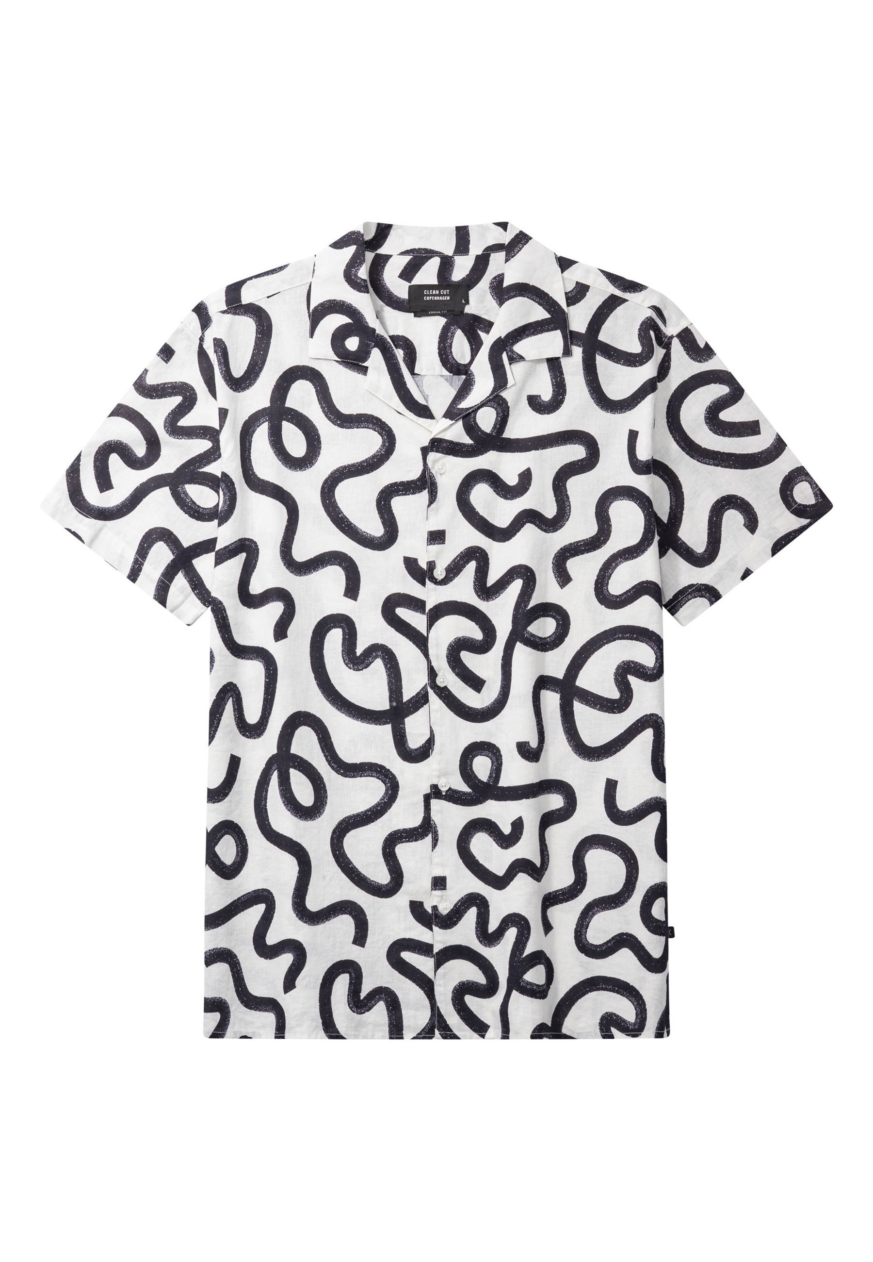 Clean Cut Copenhagen Kurzarmhemd "Clean Cut Copenhagen Bowling Cleave Printed S/S Shirt" 1