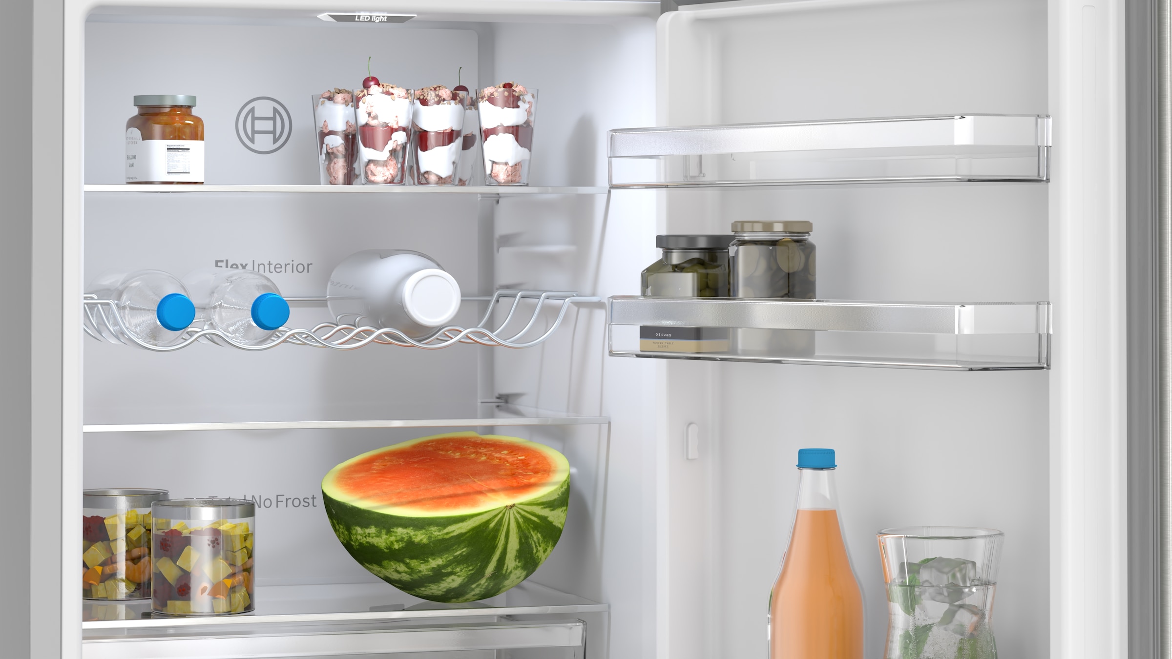 BOSCH Kühl-/Gefrierkombination Serie 4 »KGN362LAF« 186 cm hoch 60 cm breit