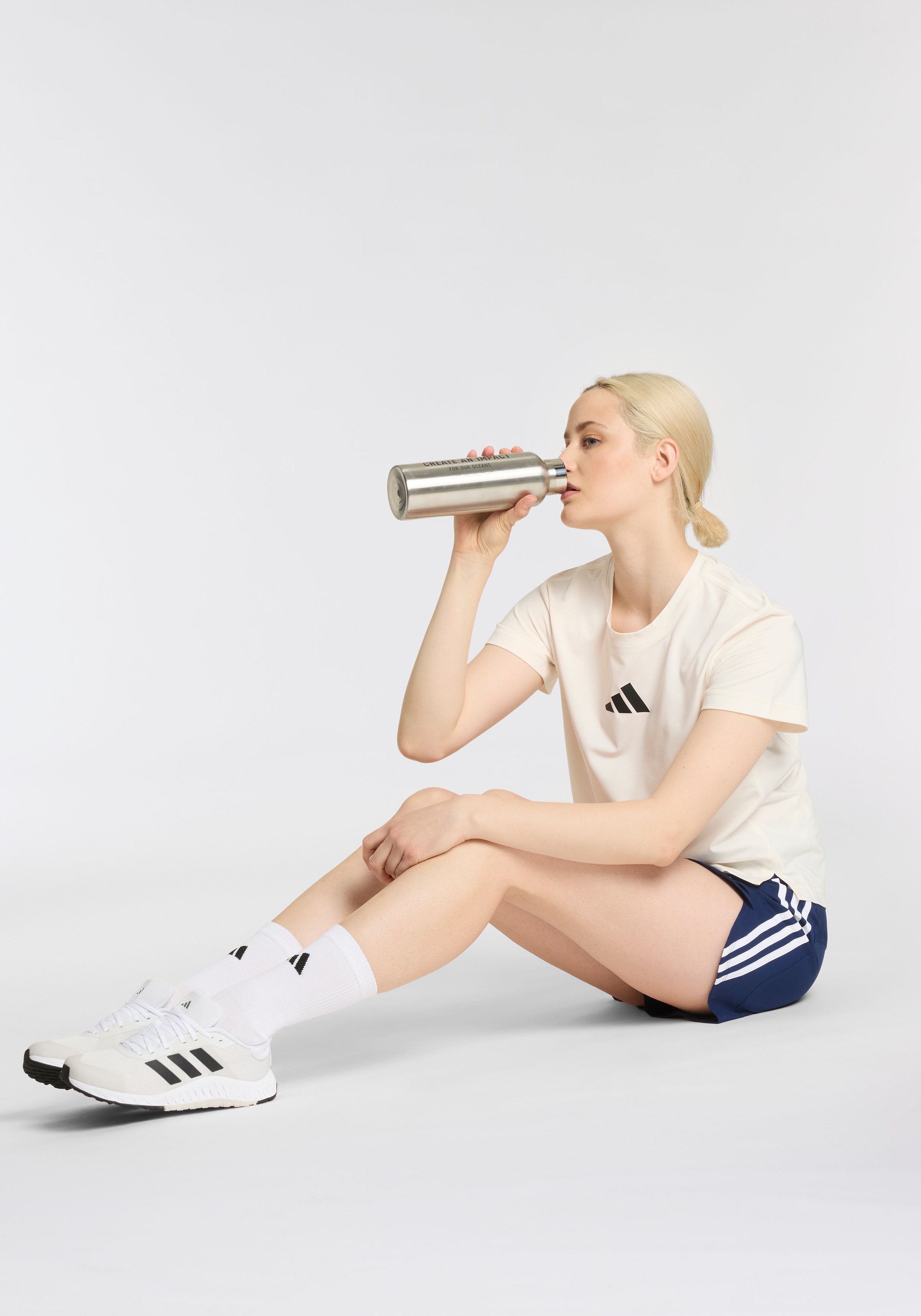 adidas Performance Shorts »PACER WVN HIGH«, (1 tlg.), Woven Trainingsshorts mit hohem Bund