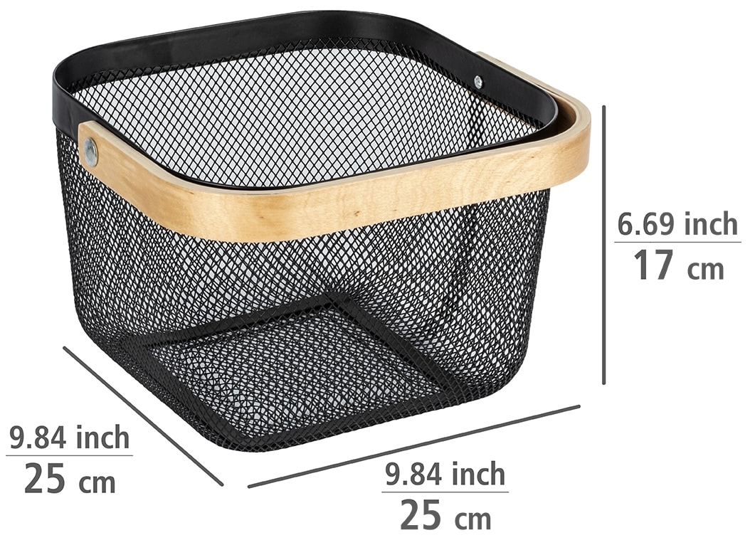 WENKO Aufbewahrungskorb »Bambusa«, BxTxH: 25x25x17 cm