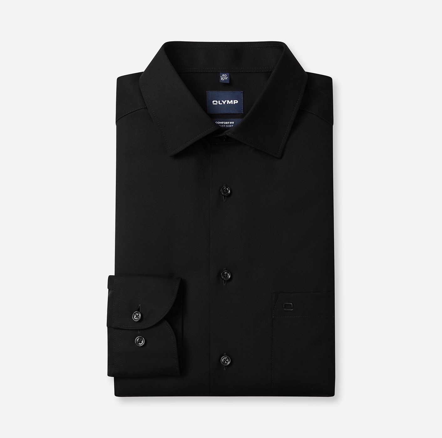 OLYMP Langarmhemd »Luxor Cover Shirt« höchste Blickdichte, bügelfrei, Businesshemd, Comfort fit