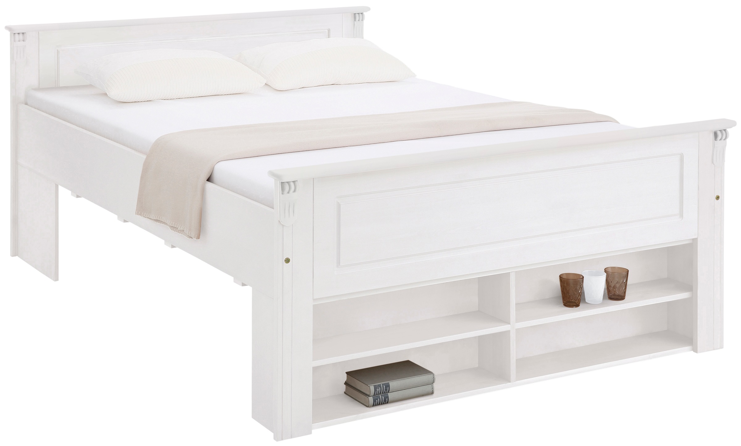 OTTO home Massivholzbett "Tessin, Stauraumbett, Landhausstil, Schubladen op günstig online kaufen