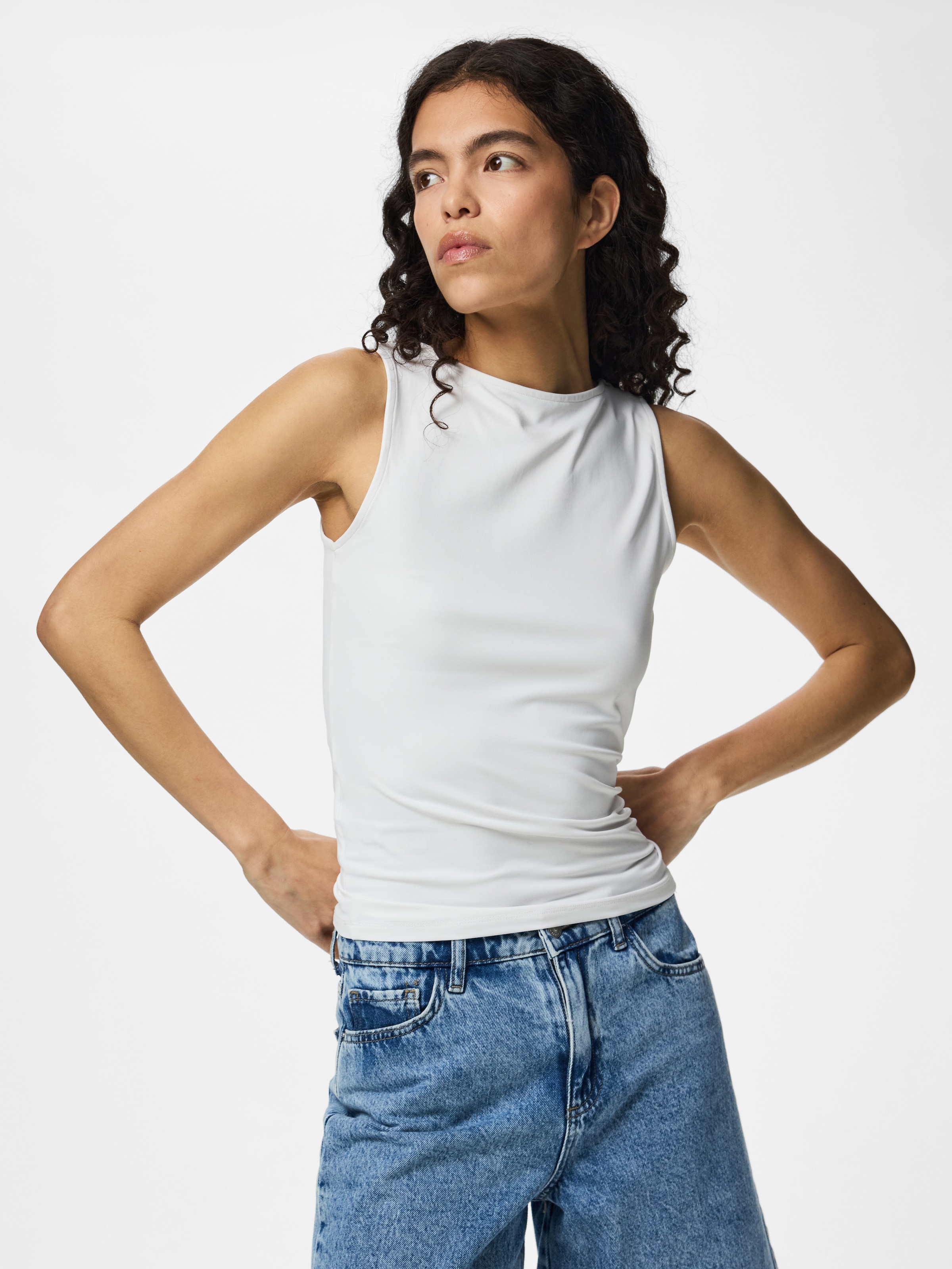 pieces Tanktop "PCLULA SL REVERSIBLE TANKTOP JRS NOOS" Materialmix