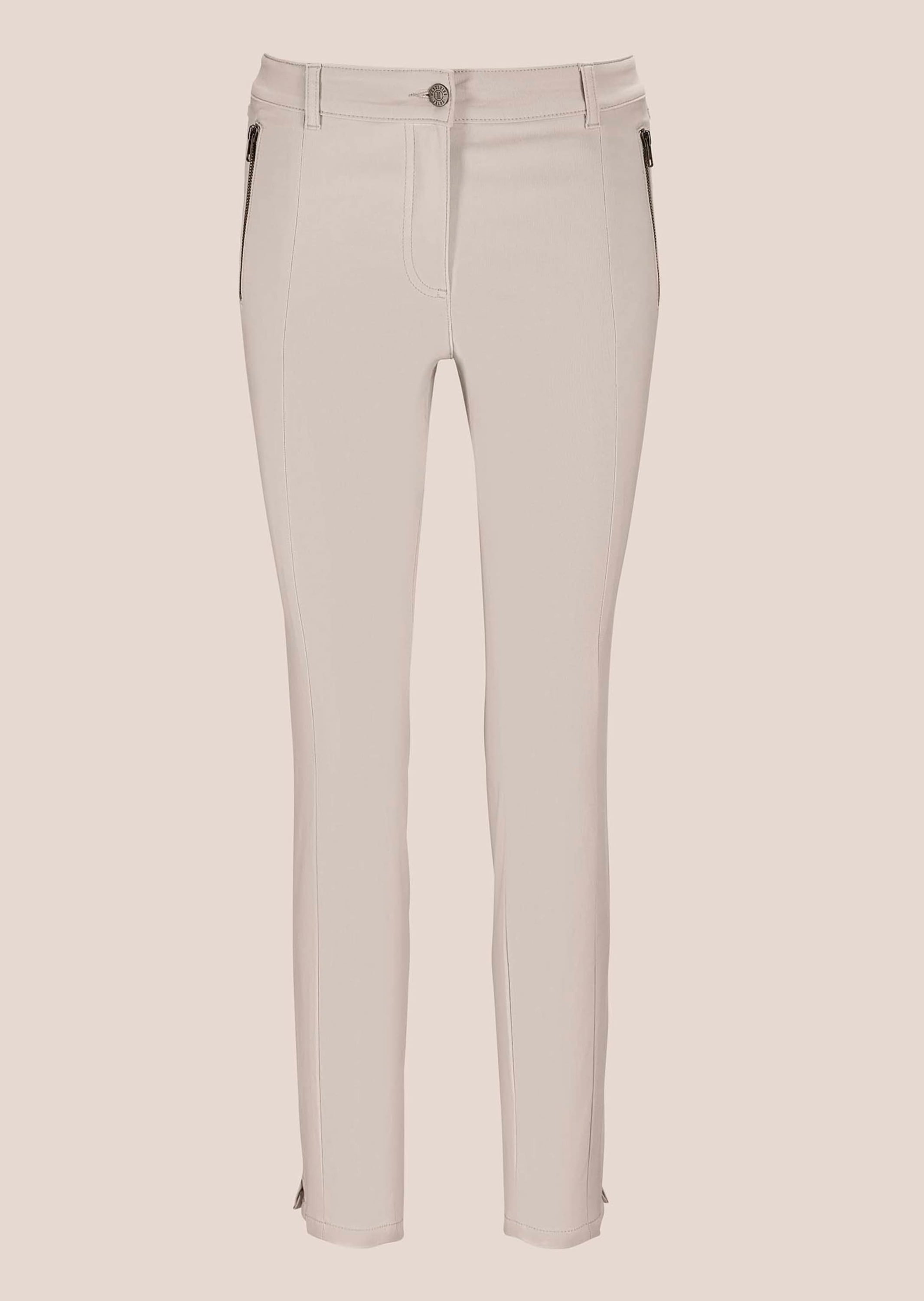 MADELEINE Stoffhose "Hose Schmale Skinny-Hose, Zippertaschen"