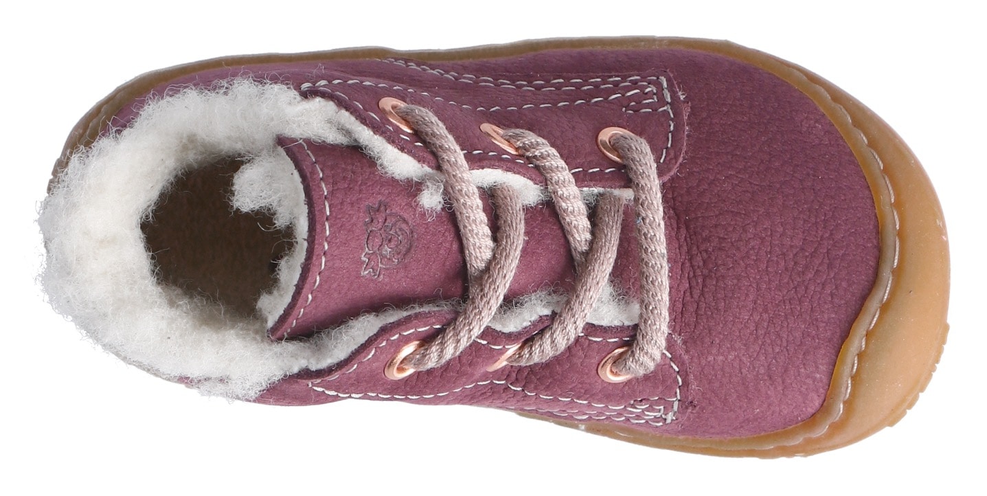 PEPINO by RICOSTA Lauflernschuh »Colin WMS: weit«, Babyschuh, Winterstiefel, Schnürschuh mit Warmfutter