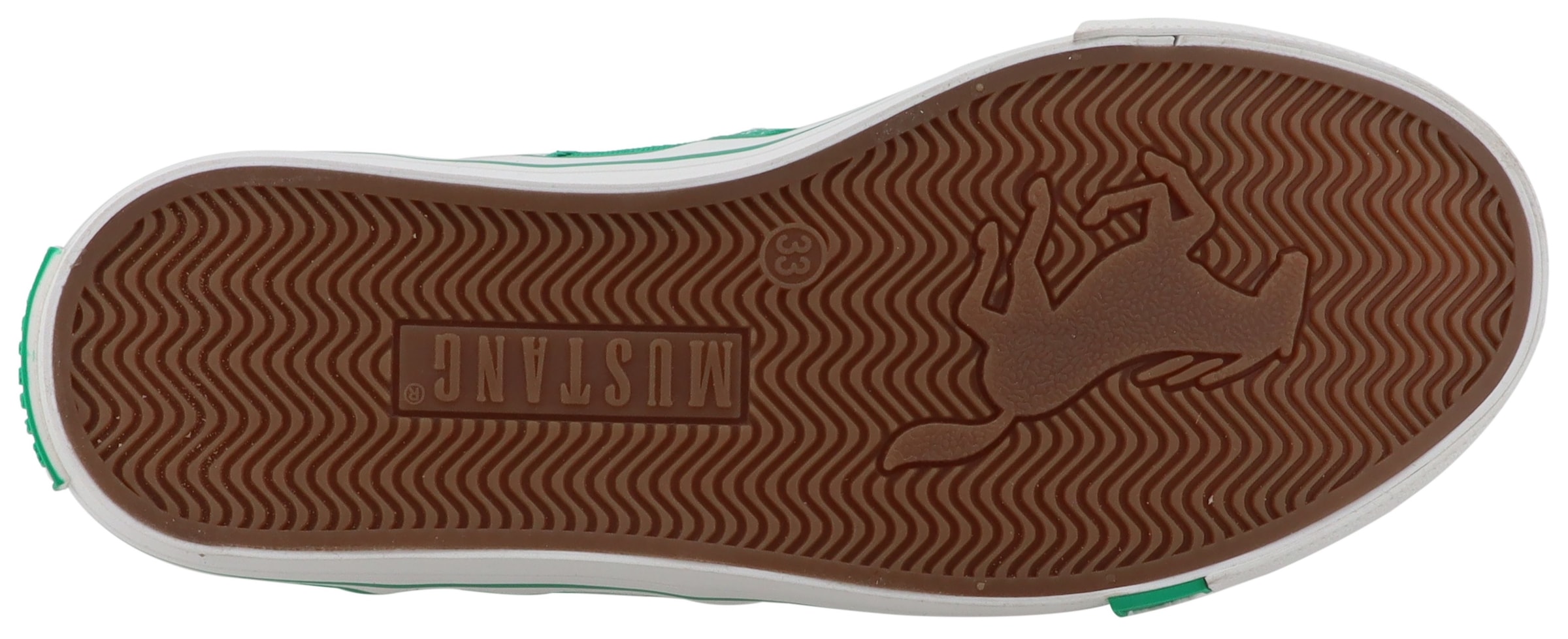 Mustang Shoes Sneaker »Gaspare«  Freizeitschuh, Halbschuh, Schnürschuh mit auffälliger Kontrastnaht