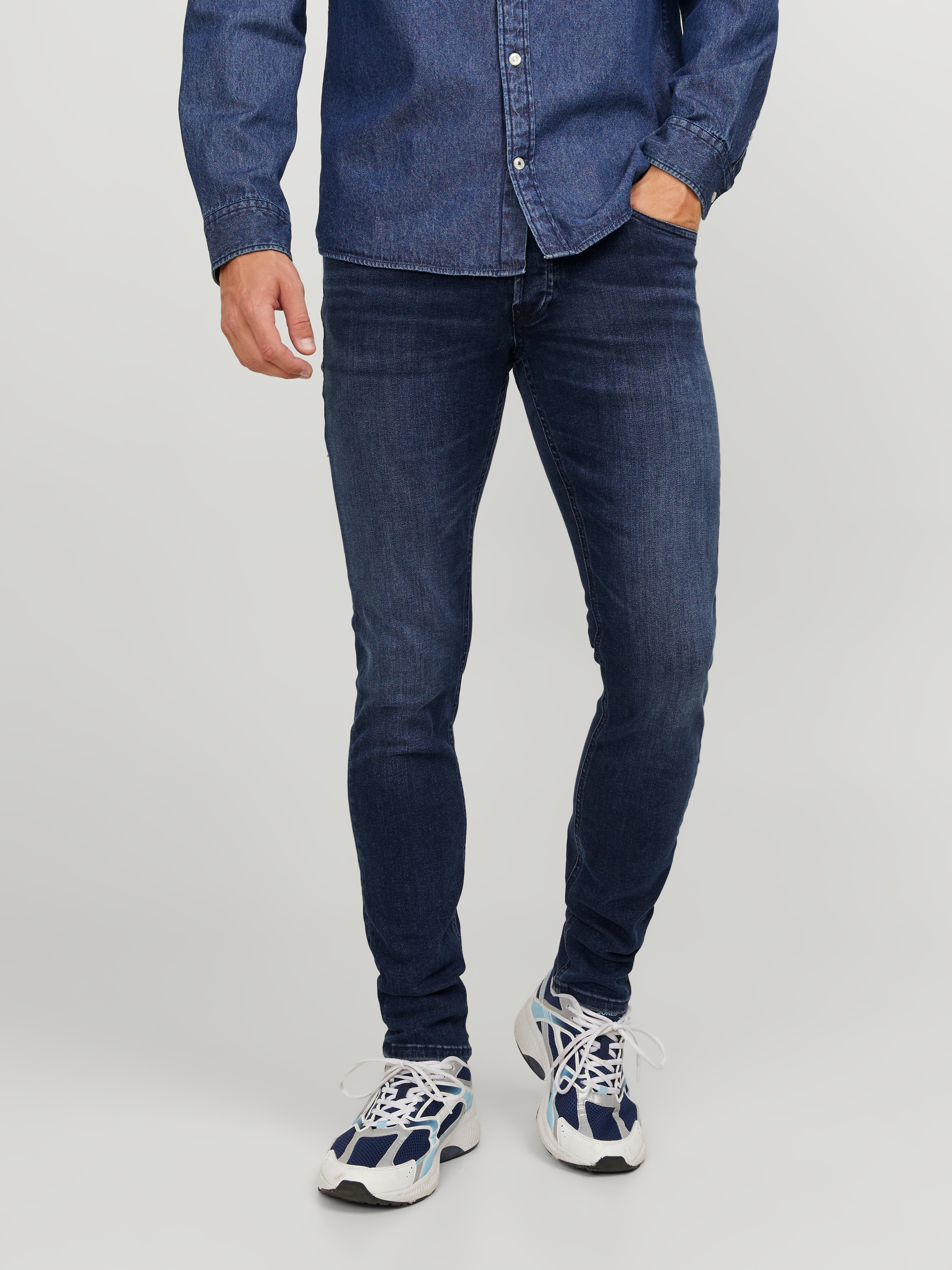 Jack & Jones Slim-fit-Jeans "JJIGLENN Slim-Fit mit Stretch und praktischer 5-Pocket-Form" Baumwollmischung, slim fit