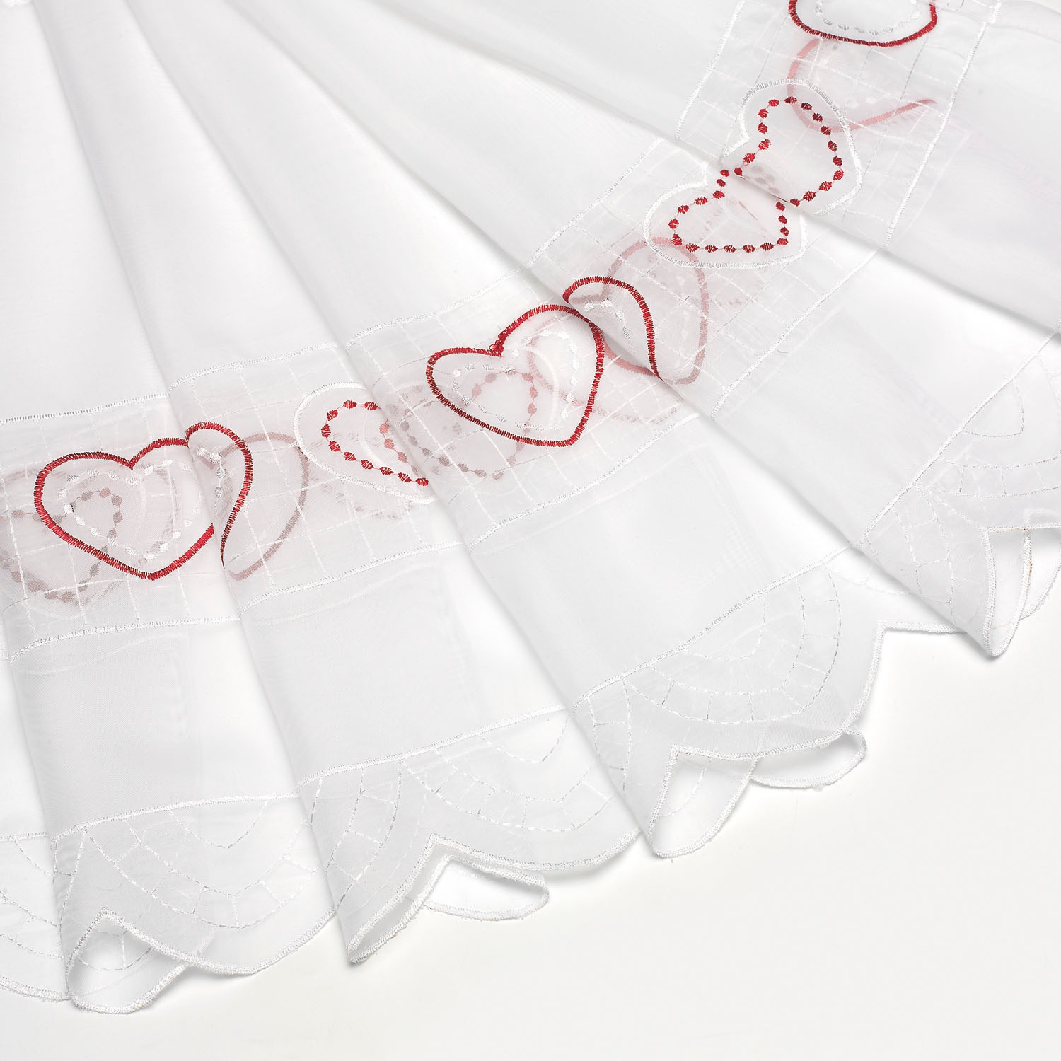 Gerster Scheibengardine "Love" Durchzuglöcher 1 Stk. tlg. HxB: 45x150, mit günstig online kaufen