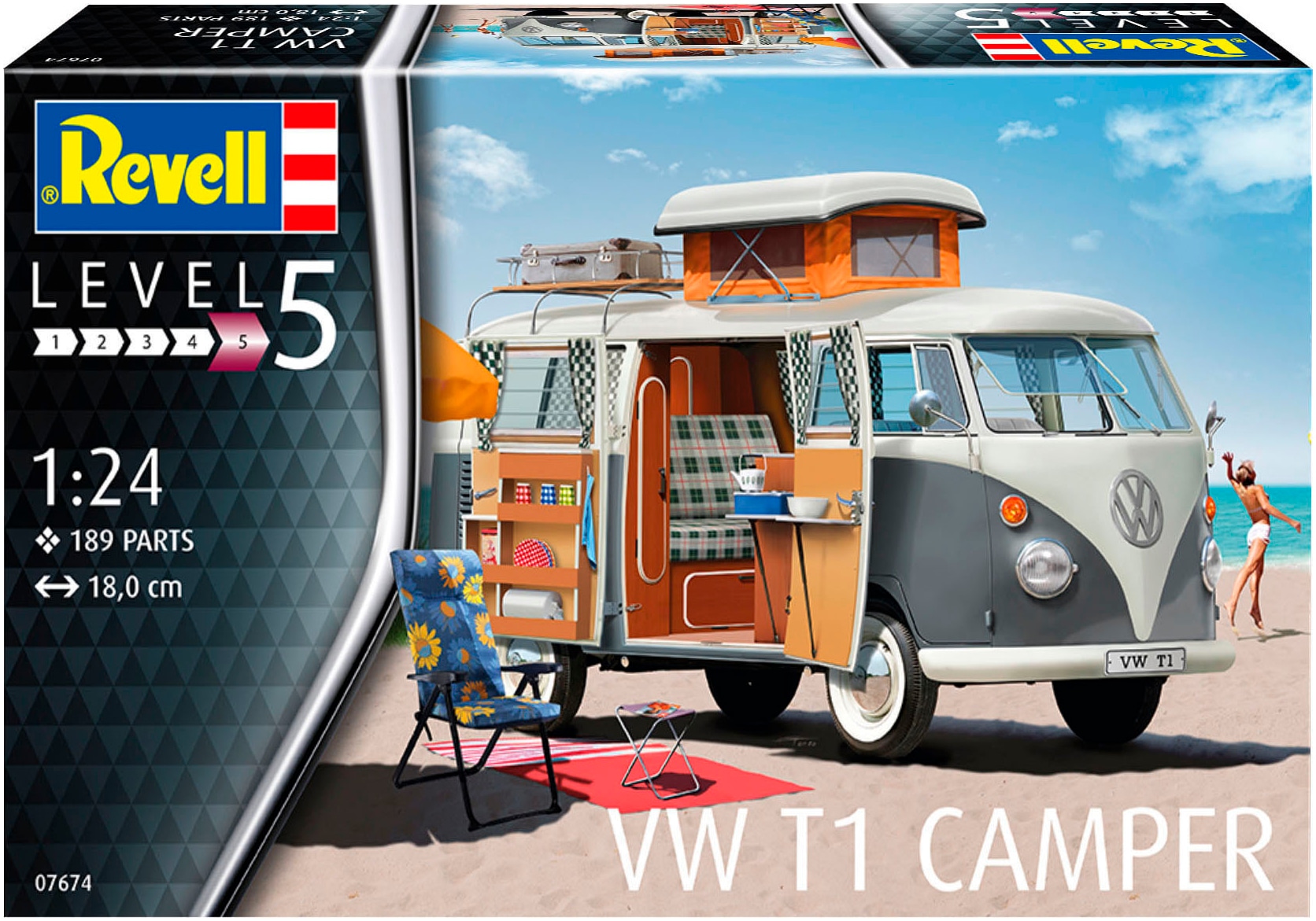 Revell® Modellbausatz »VW T1 Camper«, Made in Europe