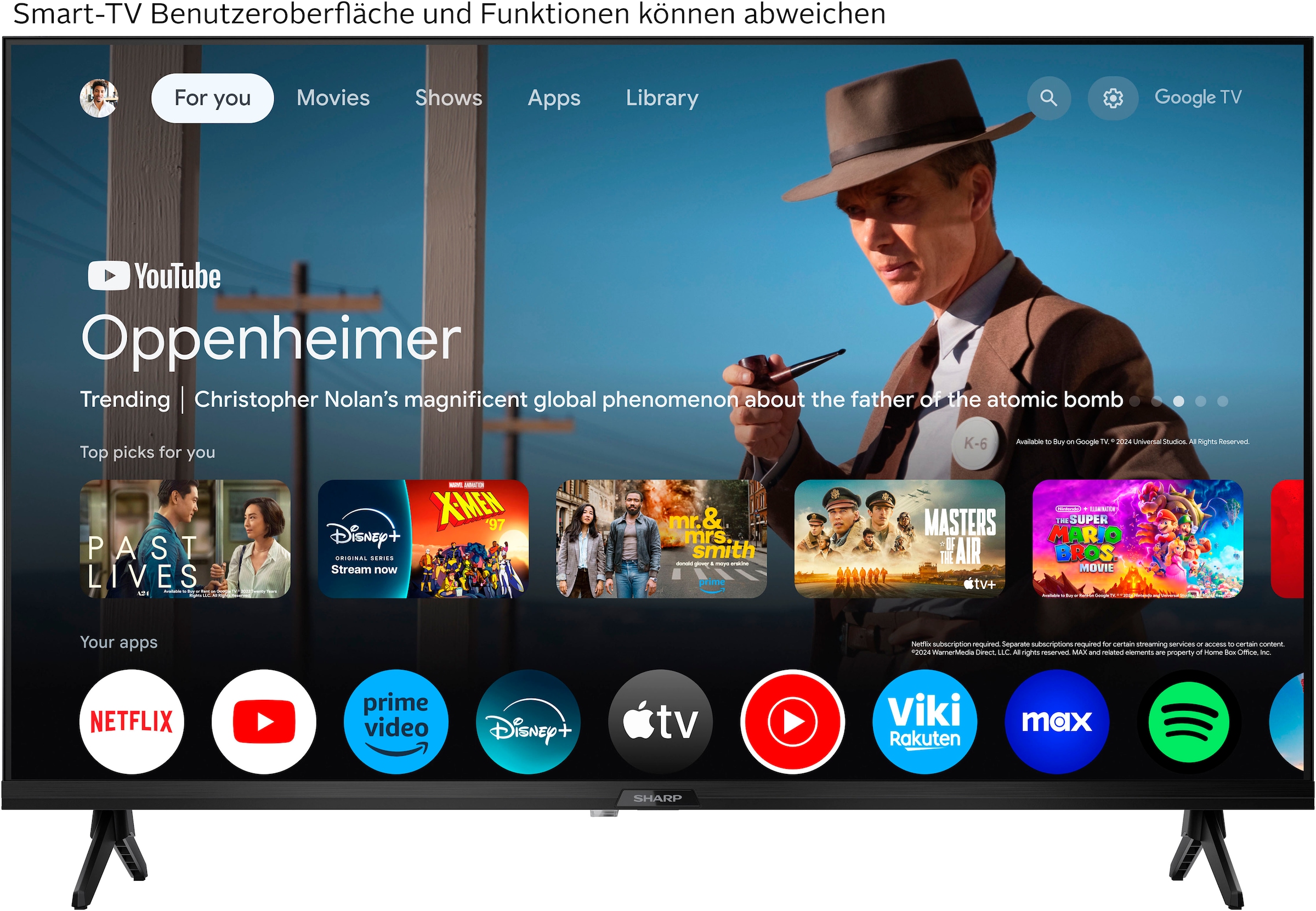 Sharp LED-Fernseher »1T-C32GFx«, HD-ready, Google TV