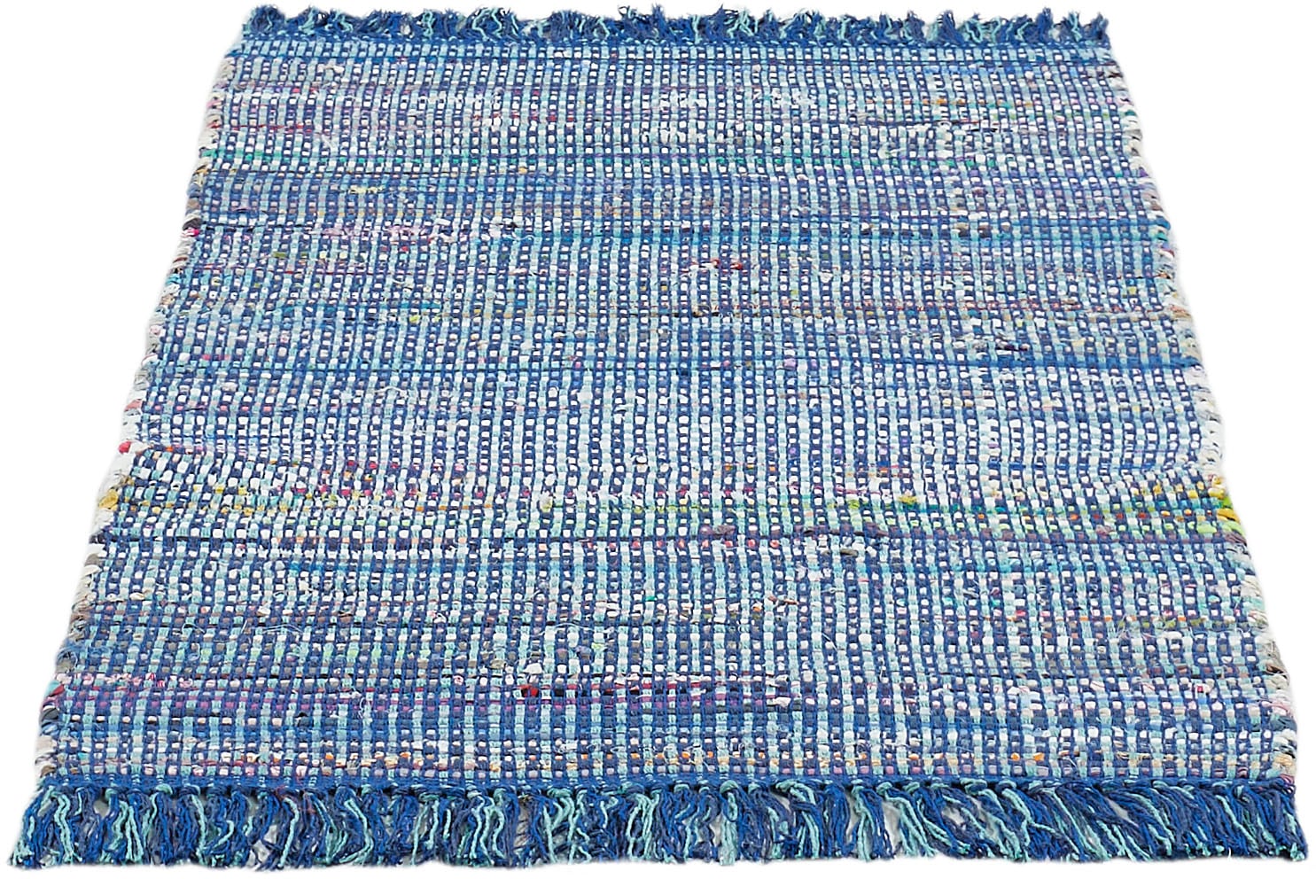 Teppich »Frida«, rechteckig, Handweb Teppich, Fleckerl, reine Baumwolle, handgewebt,...