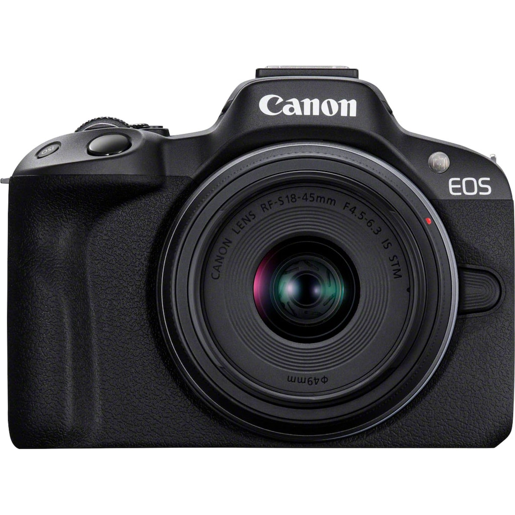 Canon Systemkamera »EOS R50 + RF-S 18-45mm F4.5-6.3 IS STM Kit«, RF-S 18-45mm F4.5-6.3 IS STM, 24,2 MP, Bluetooth-WLAN