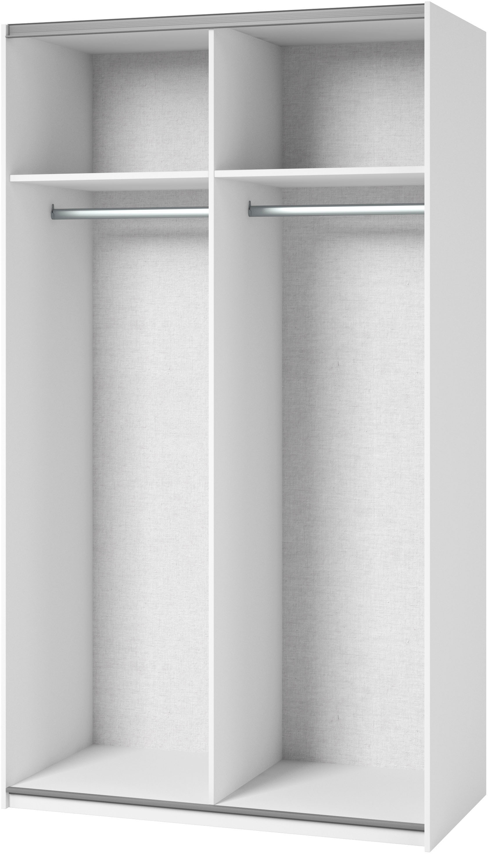 INOSIGN Kleiderschrank »Eastvale, 120x64x210cm, ideal für kleine Räume oder Nischen«, Schrank mit Schwebetüren, FSC-zertifiziert, Metallgriffe