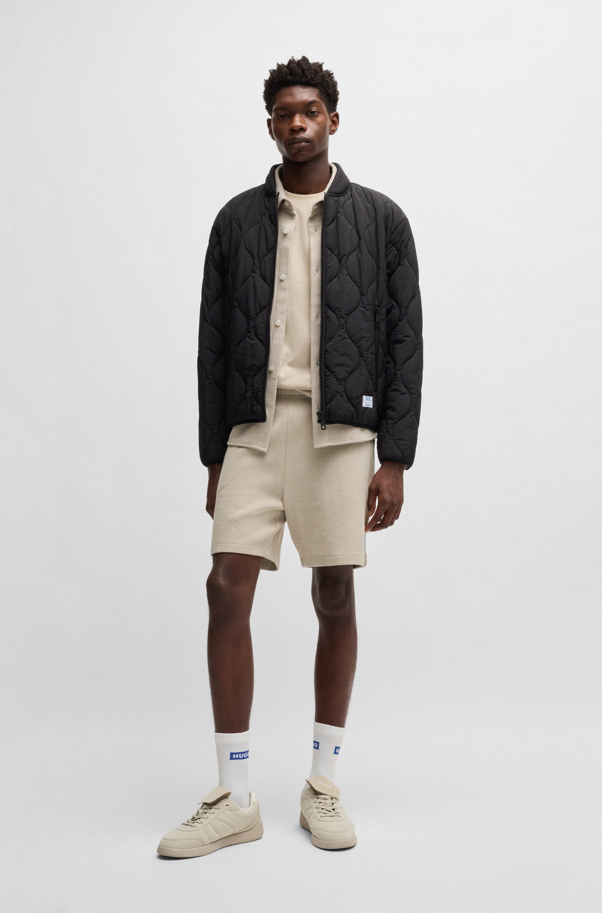 HUGO Blue Shorts »Nuwafflo«  loose fit