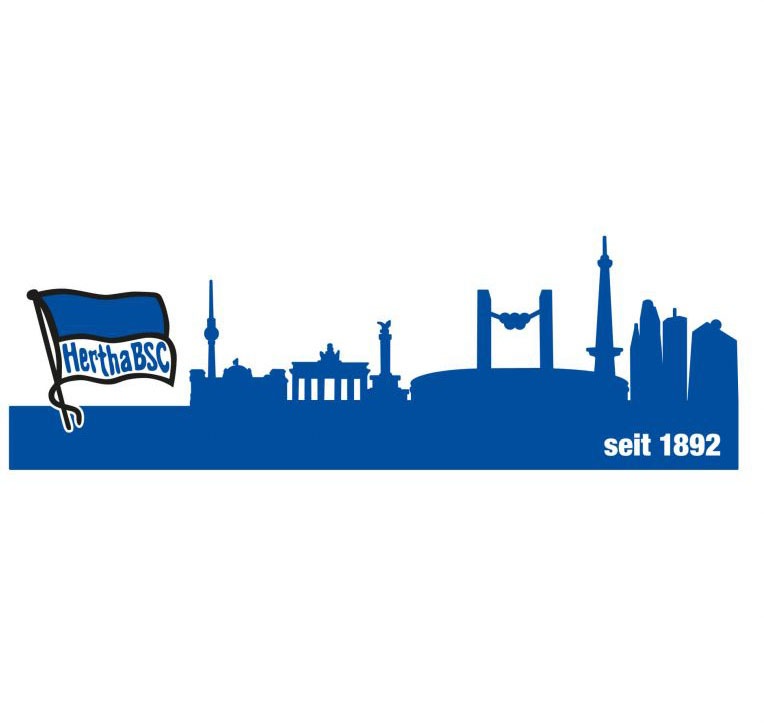 Sonderangebote Wall-Art Wandtattoo »Fußball Skyline«, | bestellen BSC Hertha (1 BAUR St.)