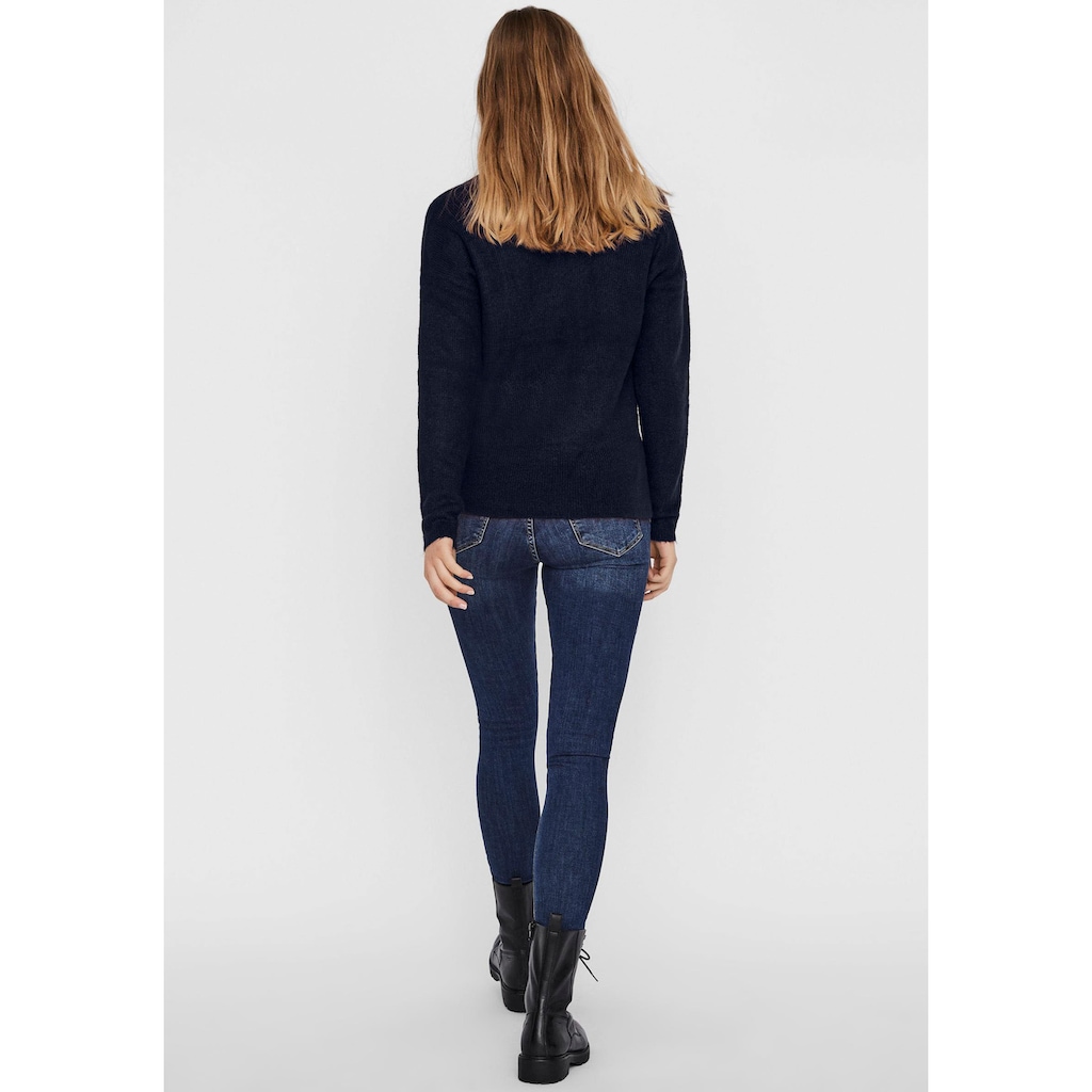 Vero Moda V-Ausschnitt-Pullover »VMCREWLEFILE LS V-NECK BLOUSE NOOS«