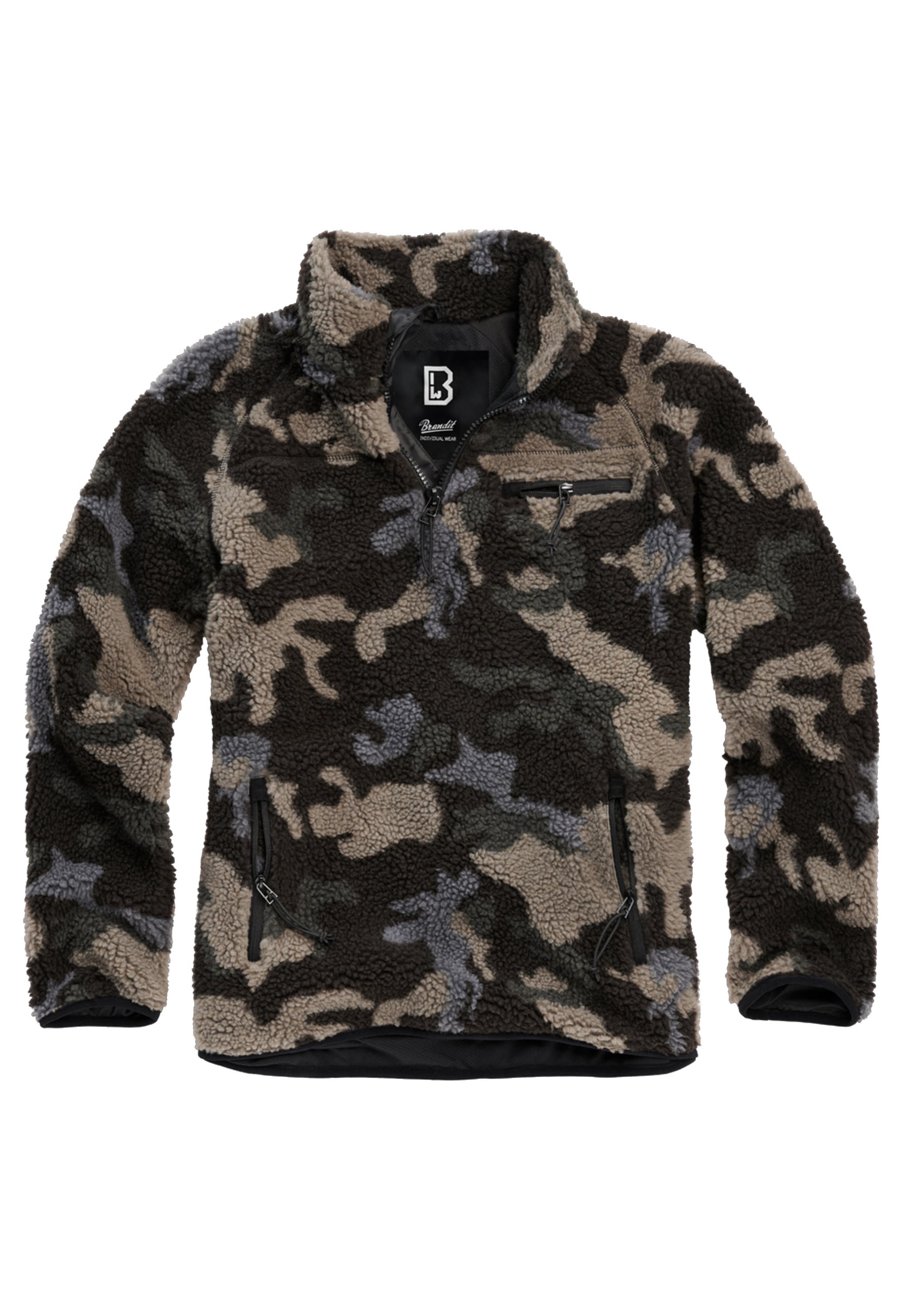 Brandit Veste Teddy Troyer Dark Camo S Homme