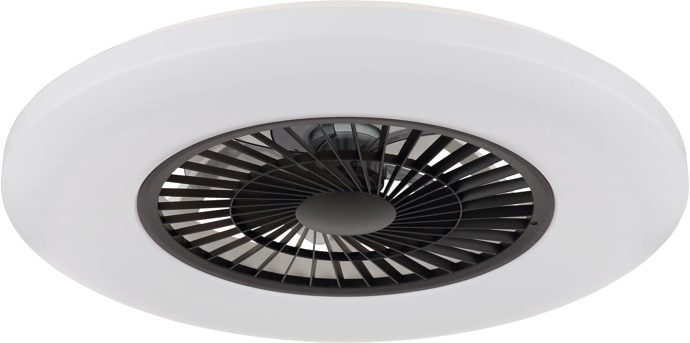 GLOBO LIGHTING Deckenleuchte »ALVA«, Leuchtmittel LED-Modul | LED fest integriert, Ventilator/ Büro / Wohnbereich / Schlafzimmer / weiß / Flügel innen