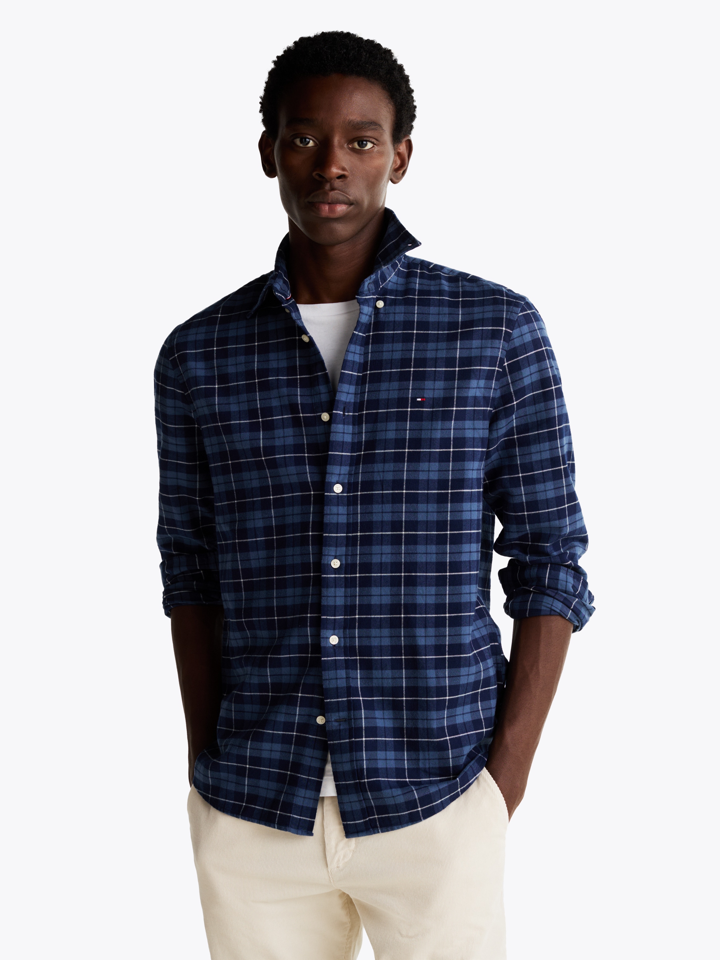 Tommy Hilfiger Langarmhemd "BRUSHED EASY CHECK RF SHIRT", mehrfarbig karier günstig online kaufen