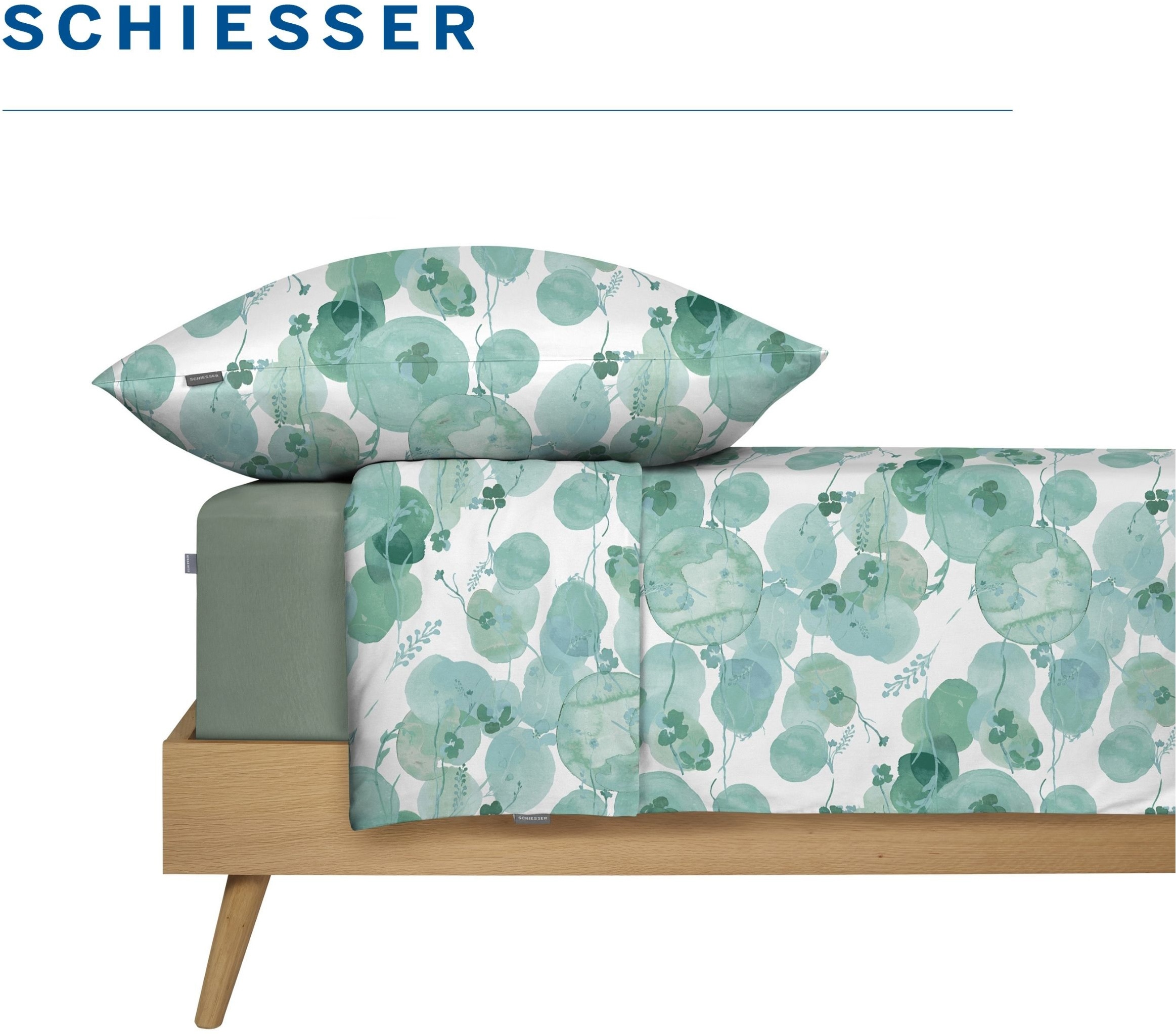 Schiesser Bettwäsche »Mia aus weicher Baumwolle mit floralem Muster« 2 OEKO-TEX® MADE IN GREEN