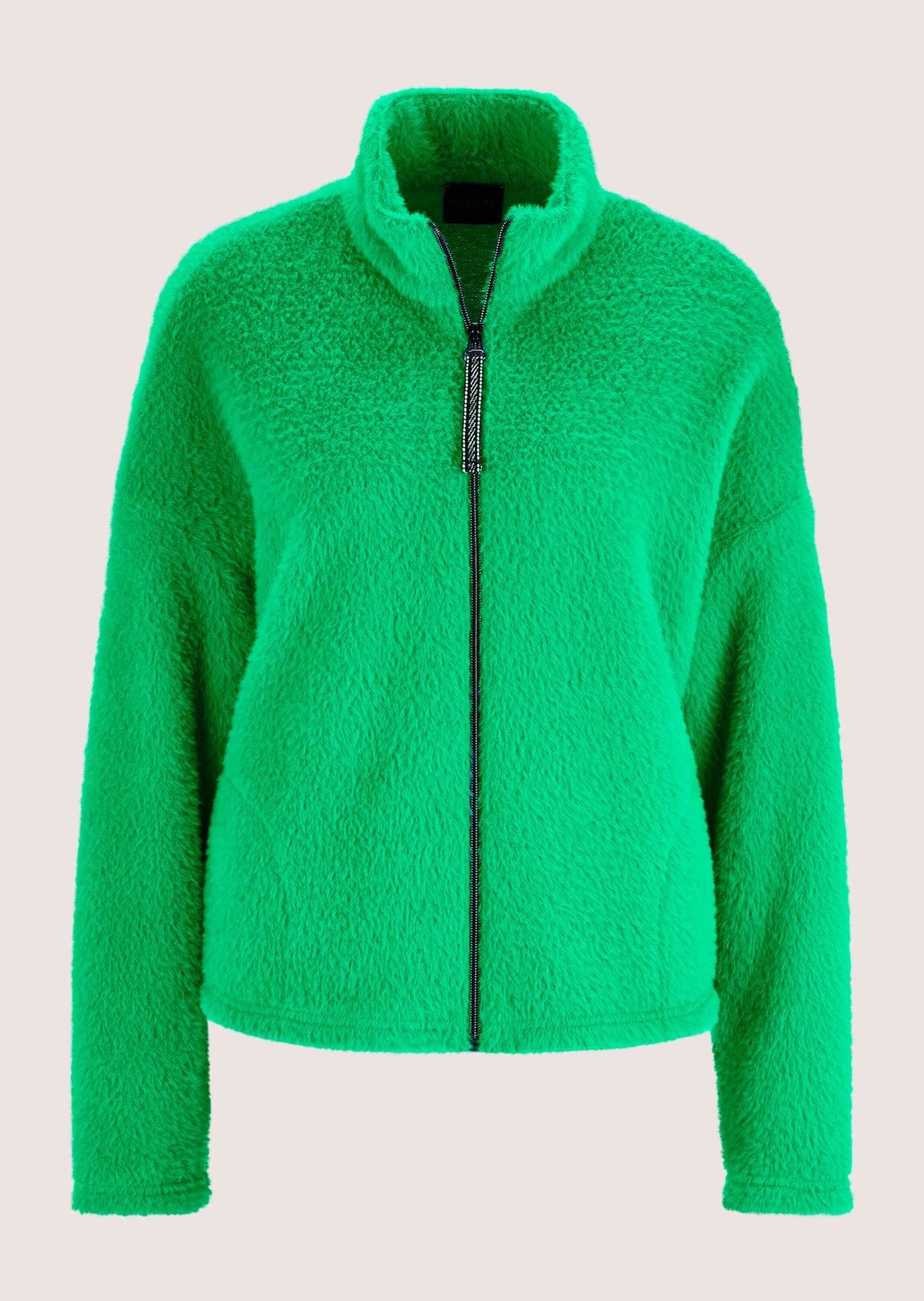 MADELEINE "Jacke Trendige Kurzjacke mit Stehkragen" Kunstjelljacke, kuschelige Ware