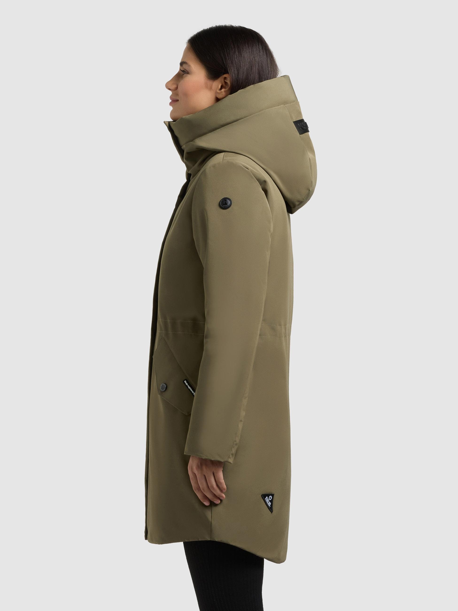 khujo Wintermantel »Diance« Lange Damen Winterjacke mit großer Kapuze