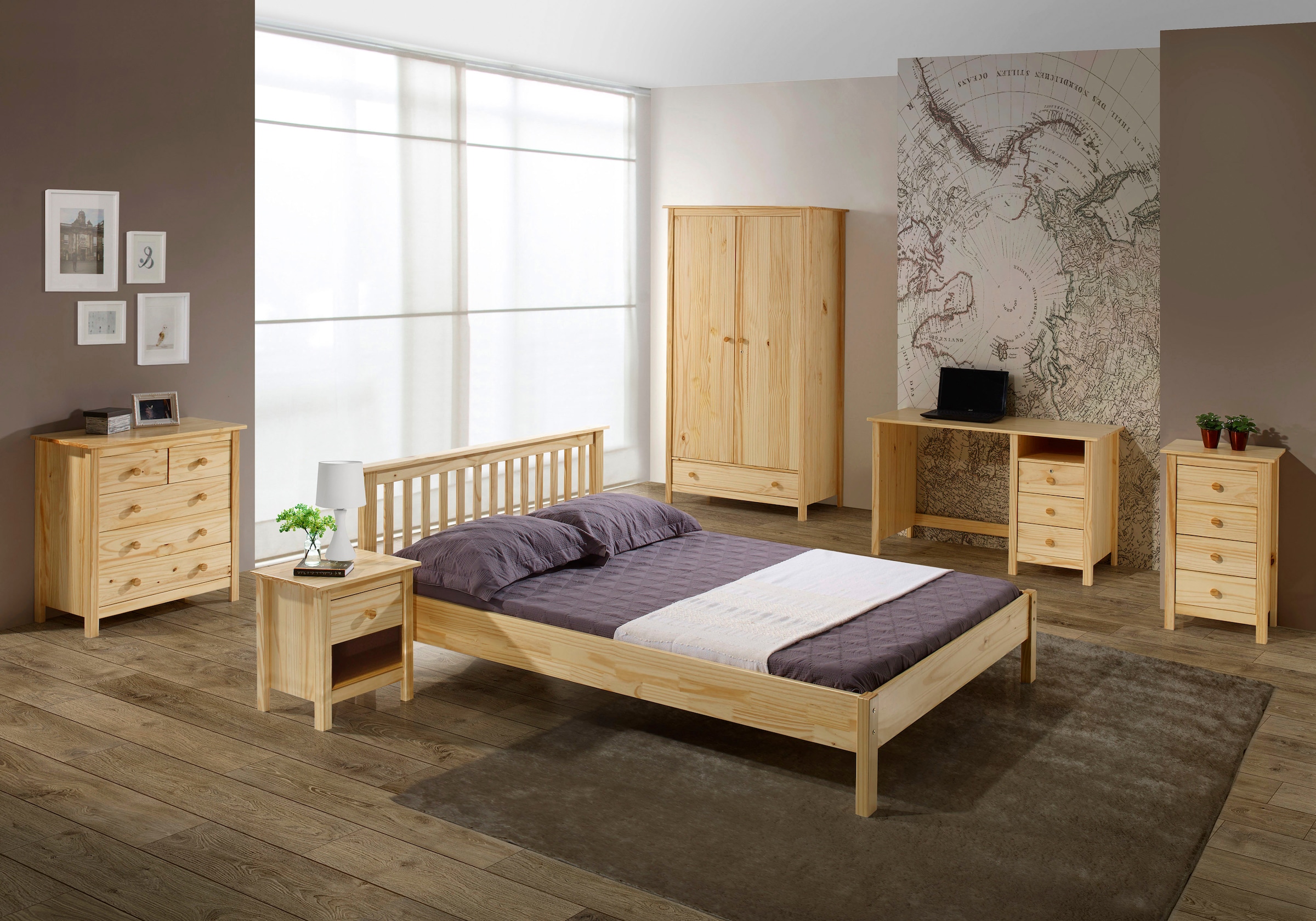 Home affaire Kommode, (1 St.), gefertigt aus massivem Kiefernholz