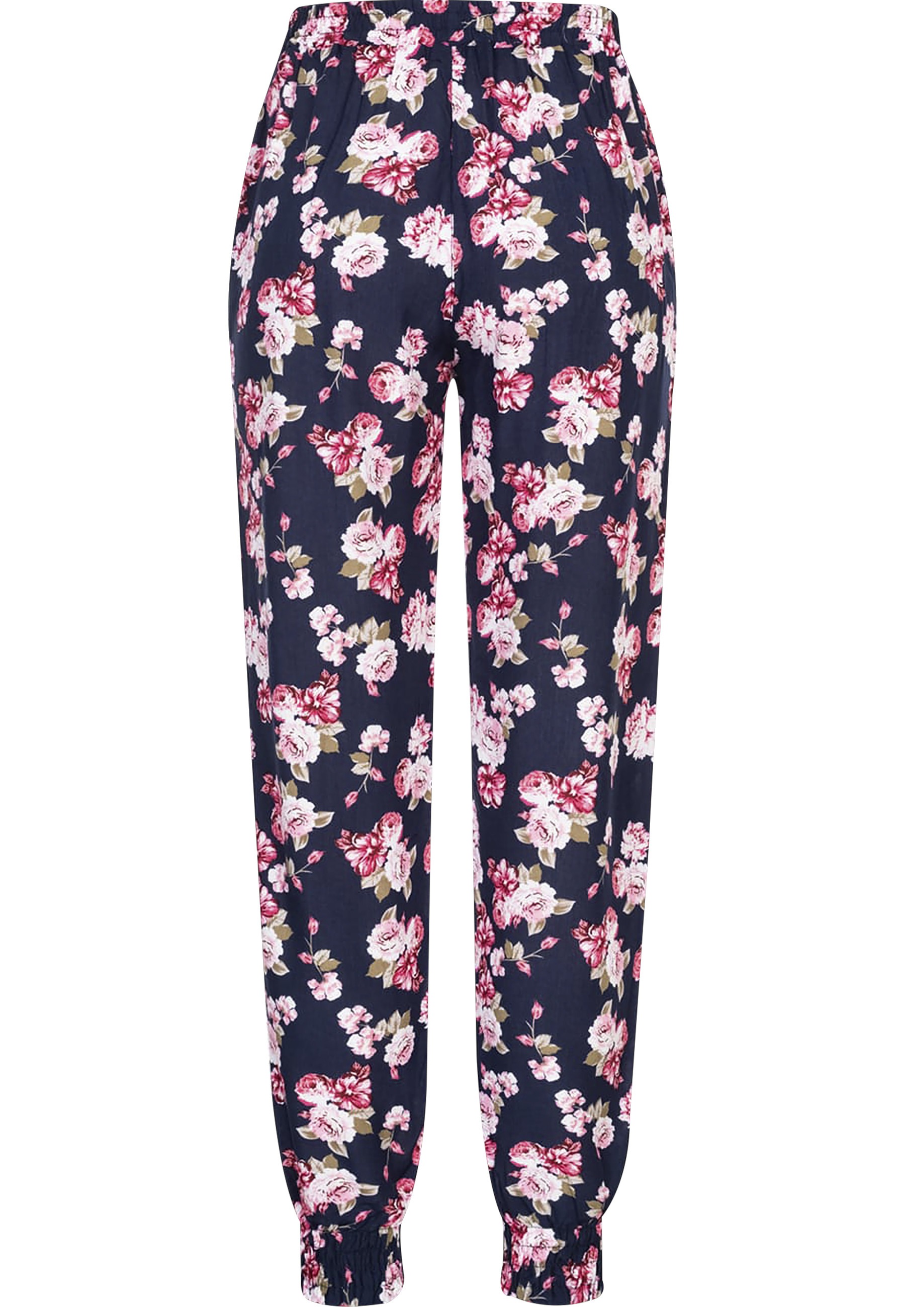 CLOUD 5IVE Stoffhose »CLOUD 5IVE Viskose Hose mit Bündchen 2-Pockets & Blumen Print«