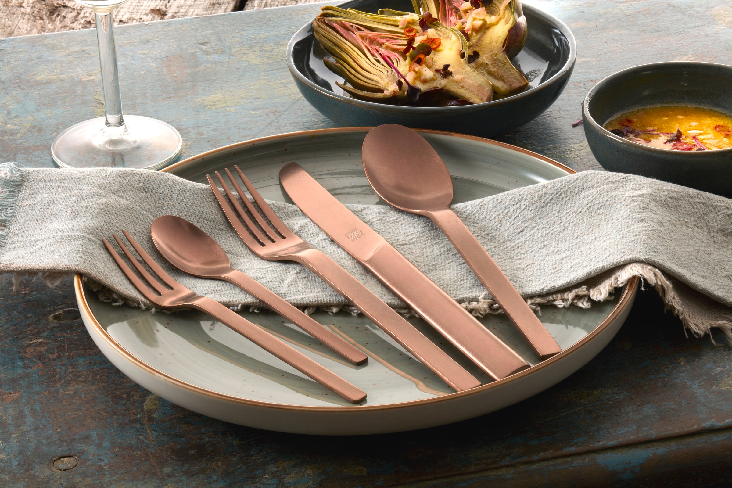 Zwilling Besteck-Set "Minimale" Rostfrei, mattiert oder im Vintage Look (ge günstig online kaufen