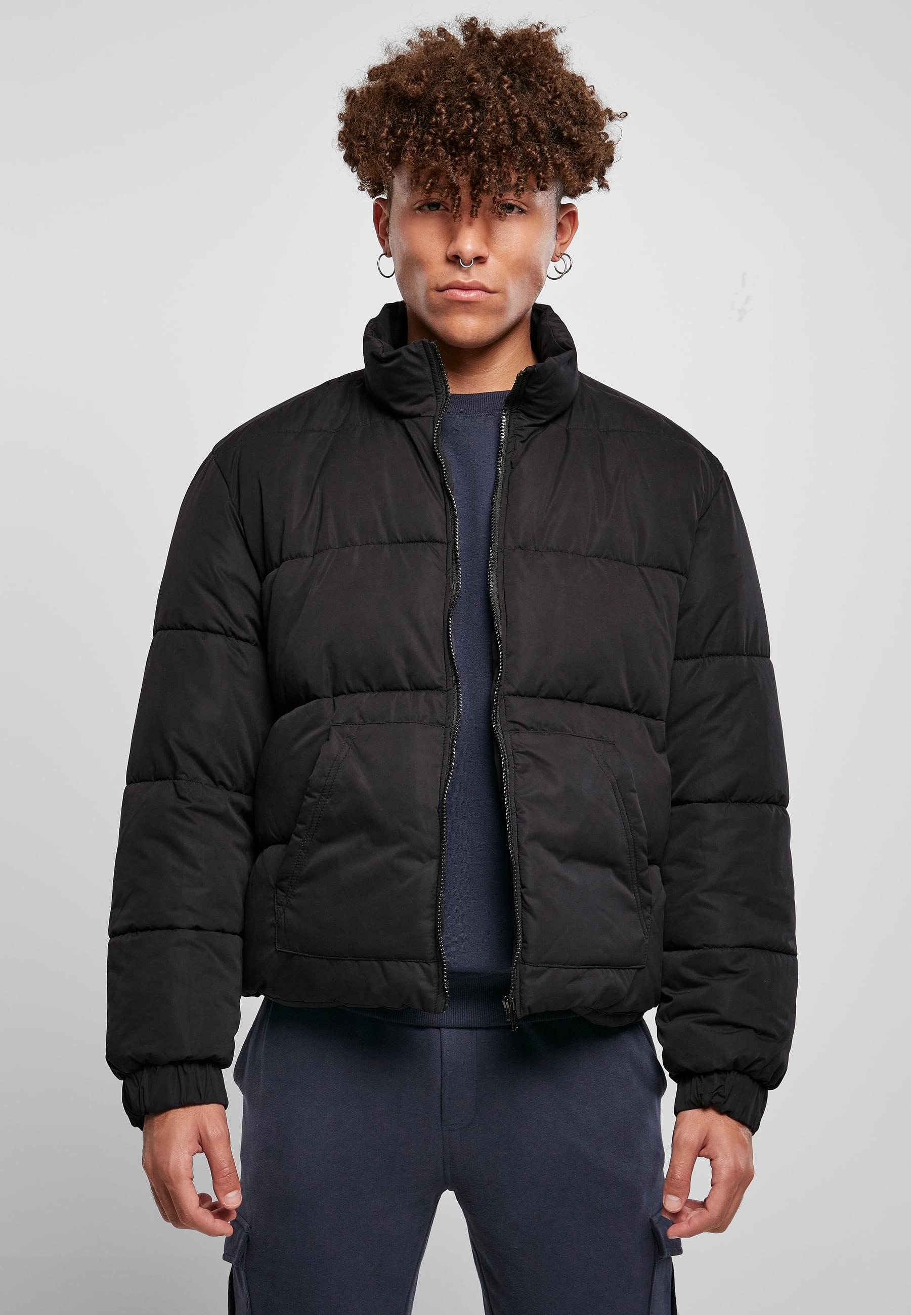 URBAN CLASSICS Winterjacke »Urban Classics Herren Cropped Down Jacket«, (1 St.), ohne Kapuze