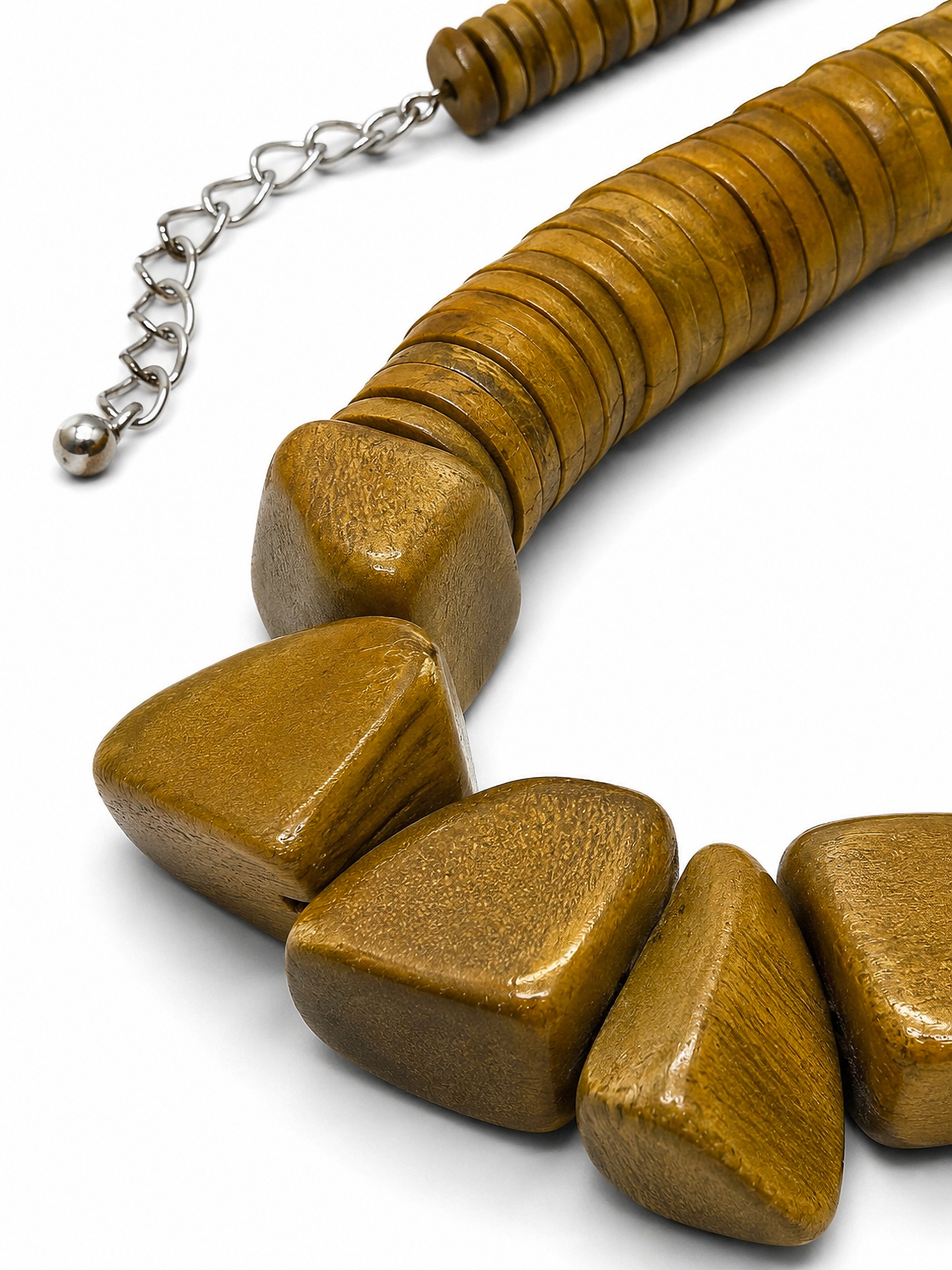 COLLEZIONE ALESSANDRO Lange Kette »Ocker« lange Holzkette in ocker