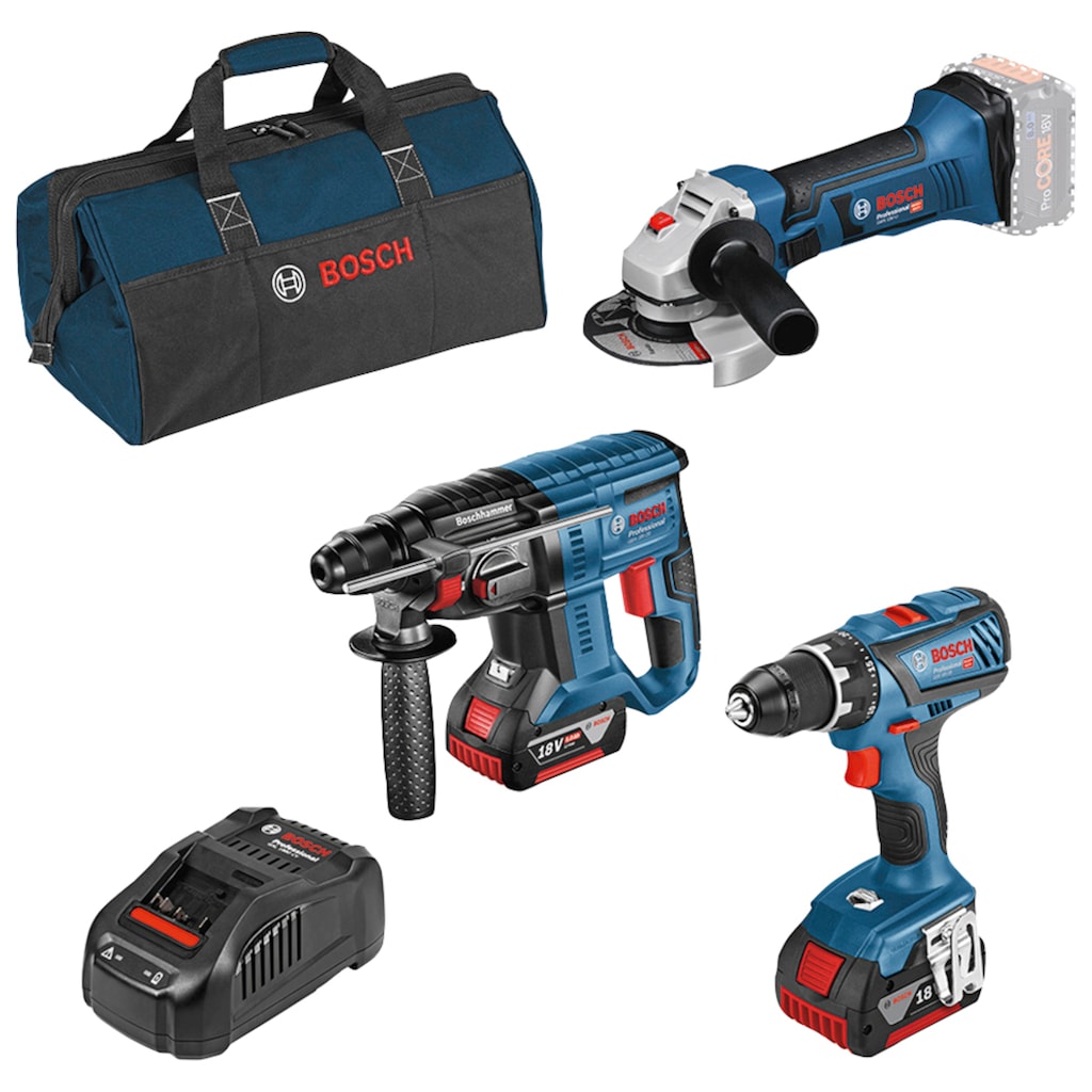 Bosch Professional Akku-Schrauber, (Set, 7 tlg.)