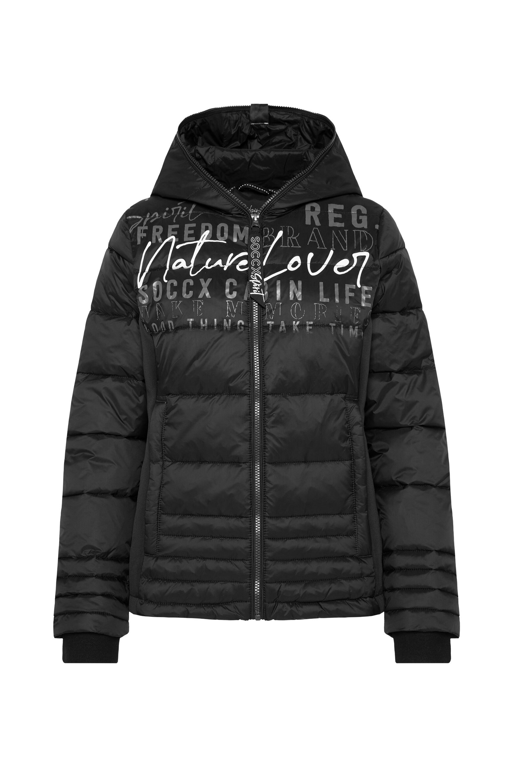 SOCCX Winterjacke, mit Kapuze, mit Windbreaker-Bündchen