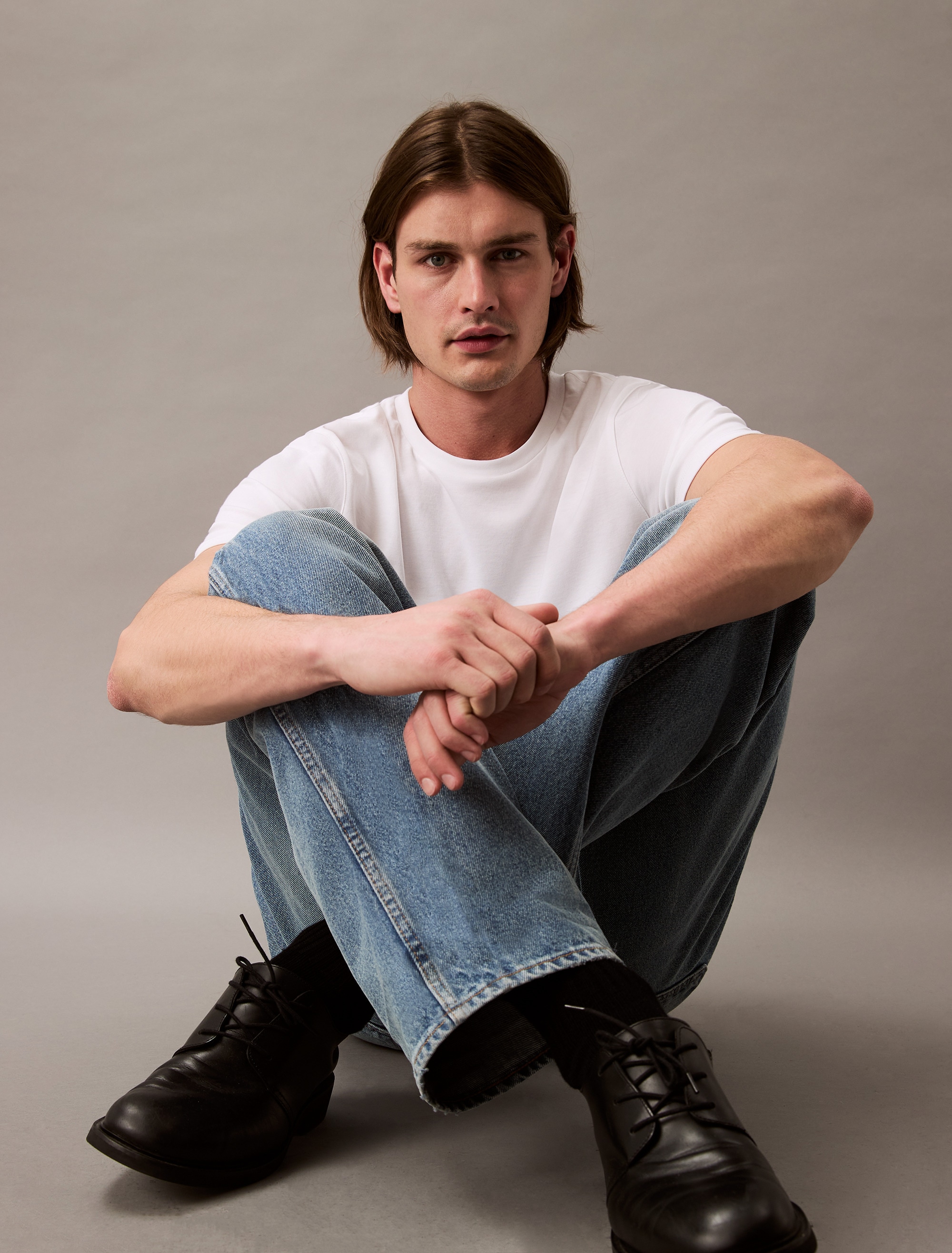 Calvin Klein T-Shirt »SS NA WHSL SUPIMA CREWNECK TEE« Rundhalsausschnitt, regular fit