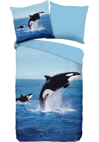 PURE luxury collection Wendebettwäsche »Orca« (2 tlg.) su Wal...